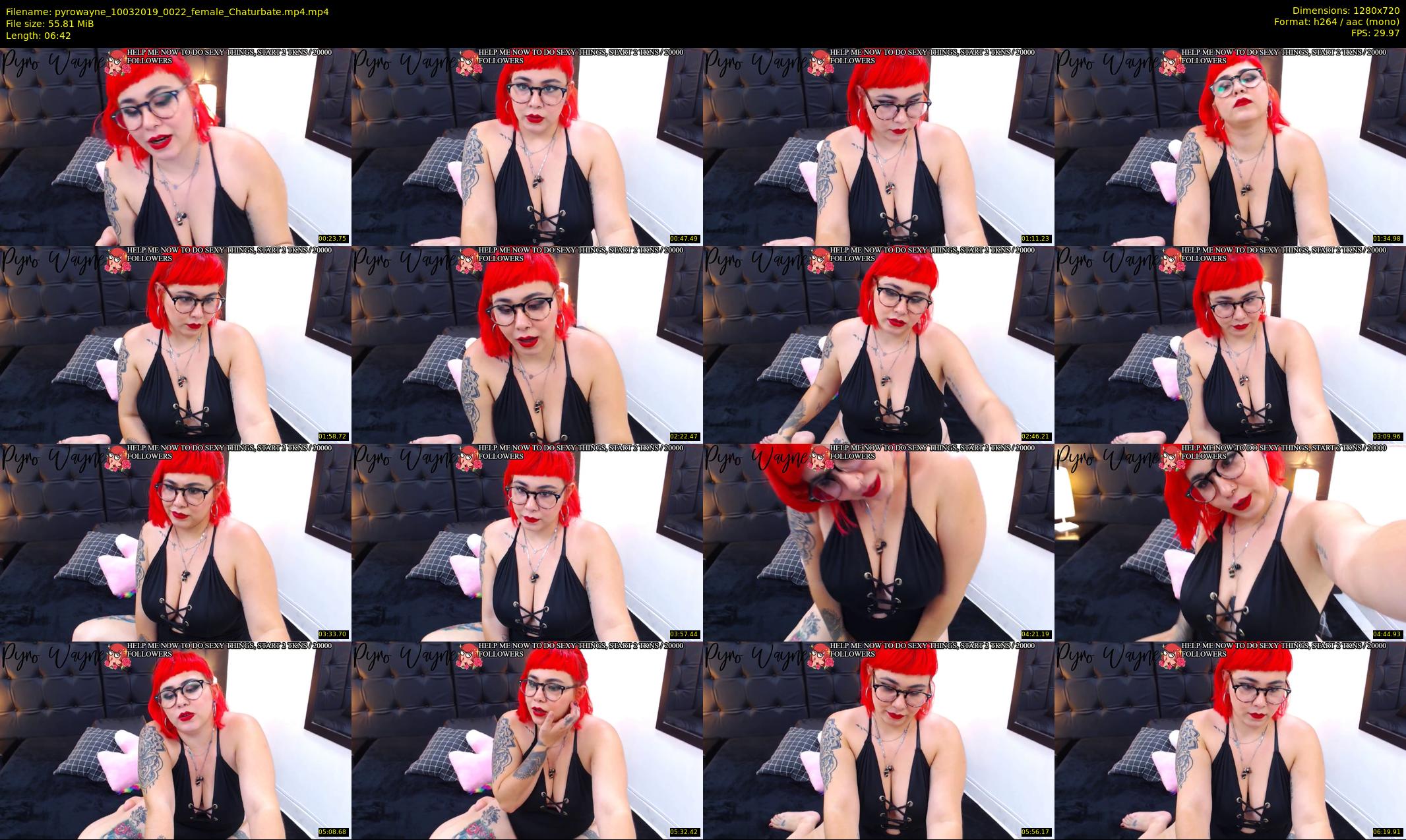 pyrowayne — 7 minute Chaturbate female cam show recording, 720p, Mar 10, 2019