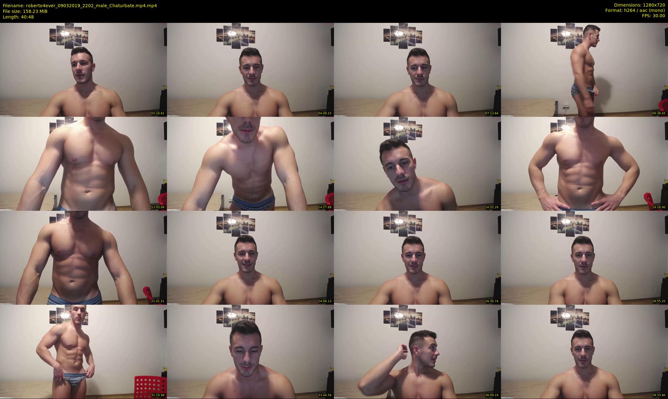 roberto4ever — 41 minute Chaturbate male cam show recording, 720p, Mar 9, 2019