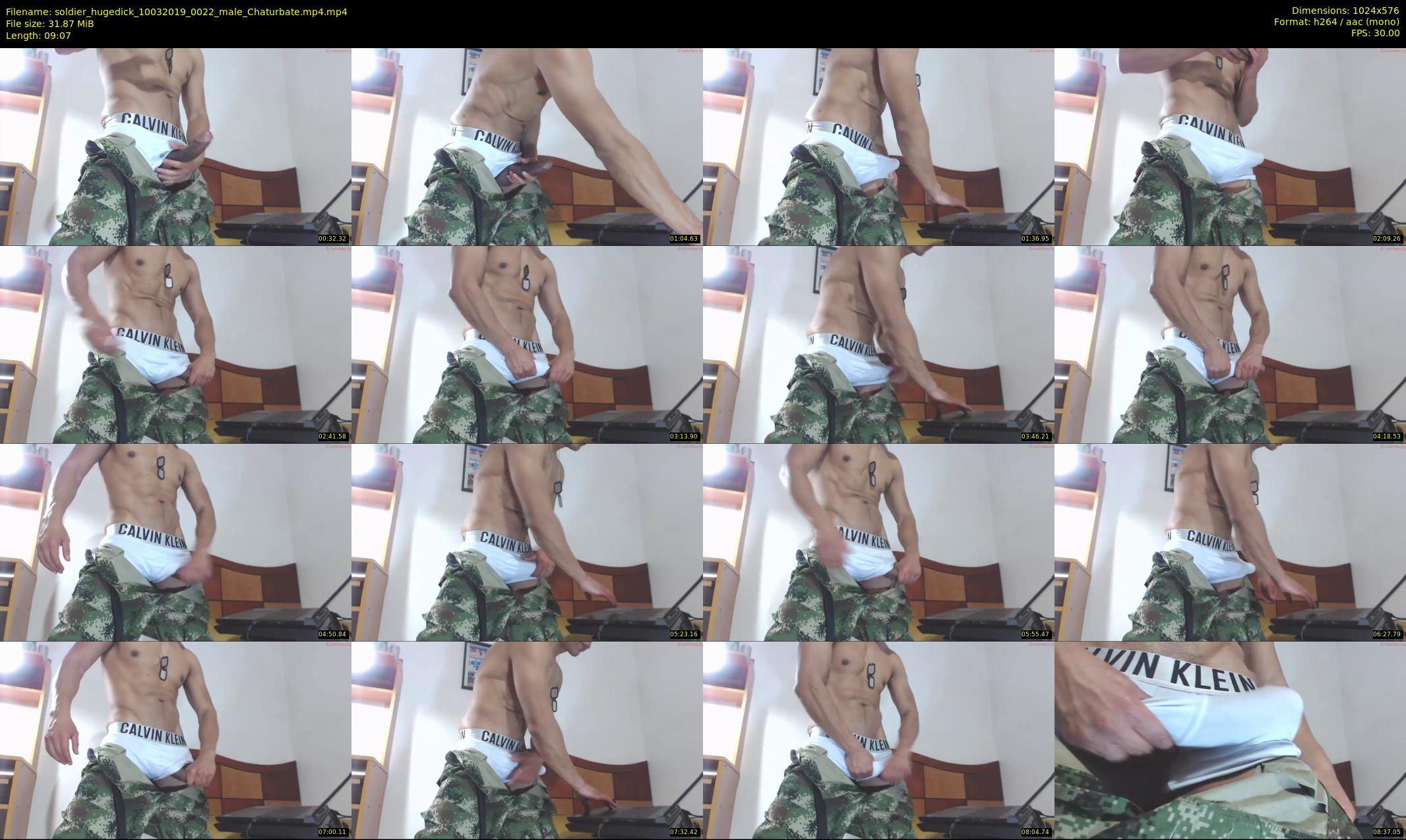 soldier_hugedick — 10 minute Chaturbate male cam show recording, 480p, Mar 10, 2019