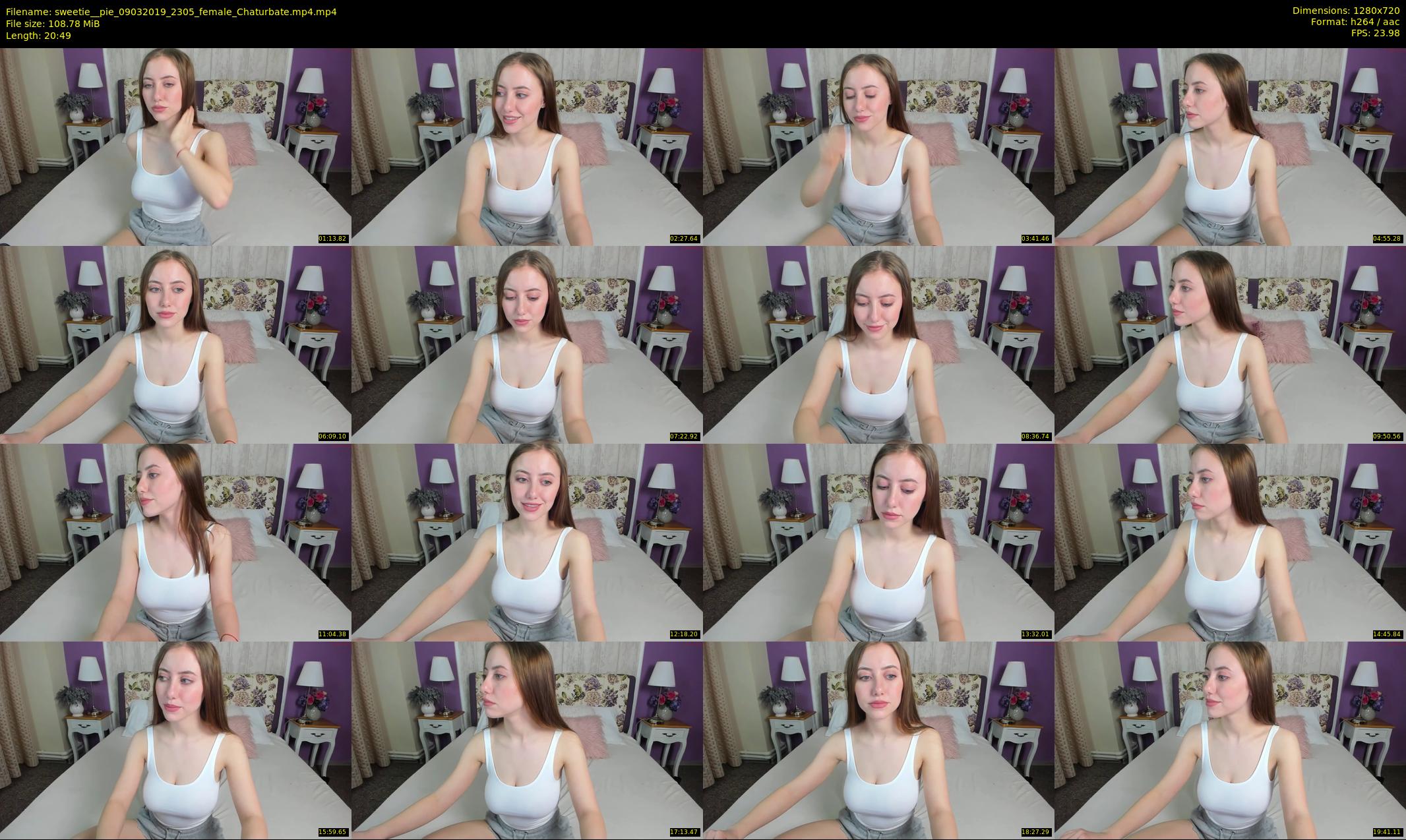sweetie__pie — 21 minute Chaturbate female cam show recording, 720p, Mar 9, 2019