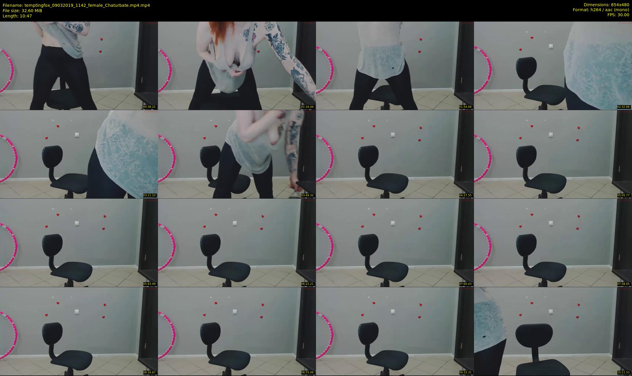 temptingfox — 11 minute Chaturbate female cam show recording, 480p, Mar 9, 2019