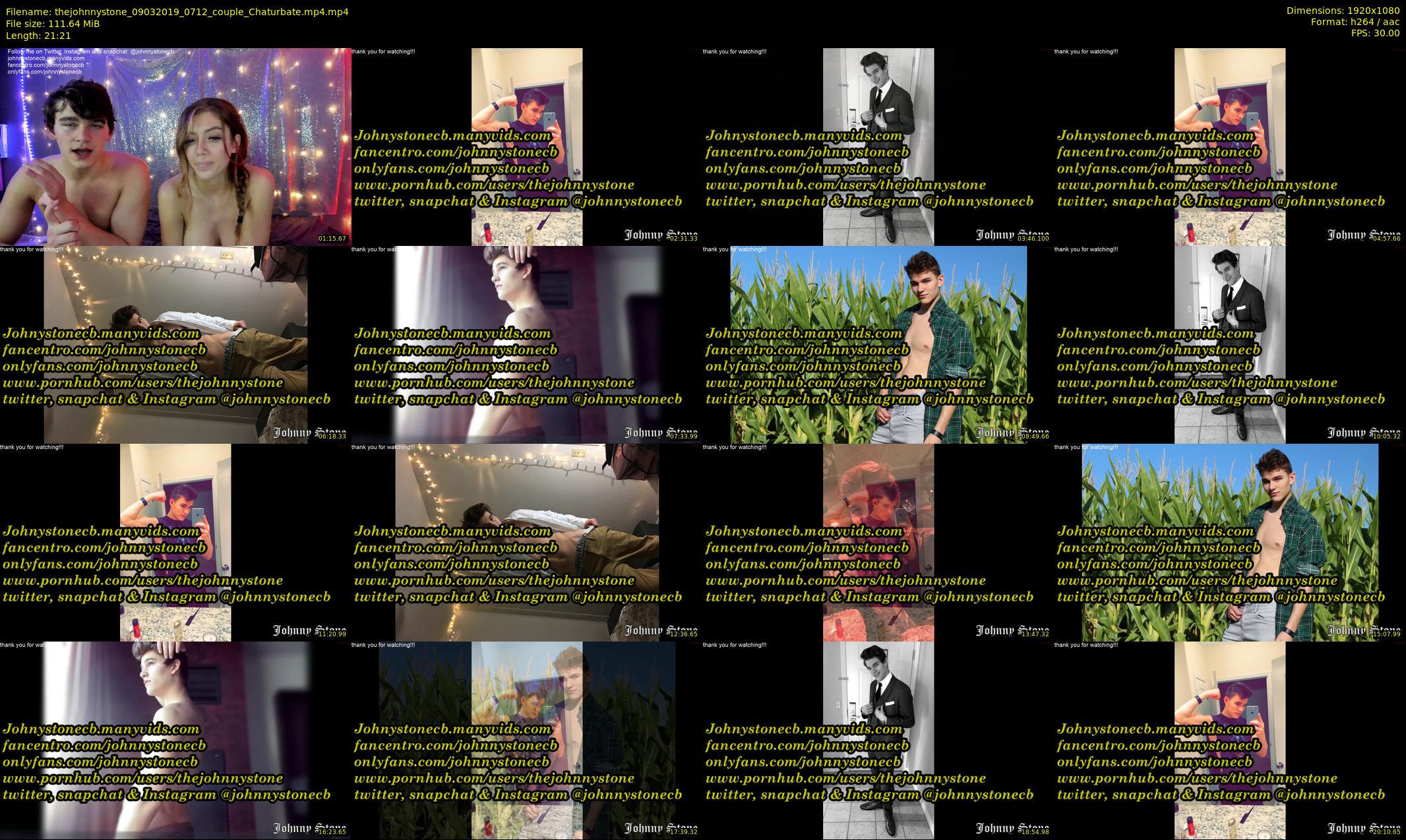 thejohnnystone — 22 minute Chaturbate male cam show recording, 1080p, Mar 9, 2019