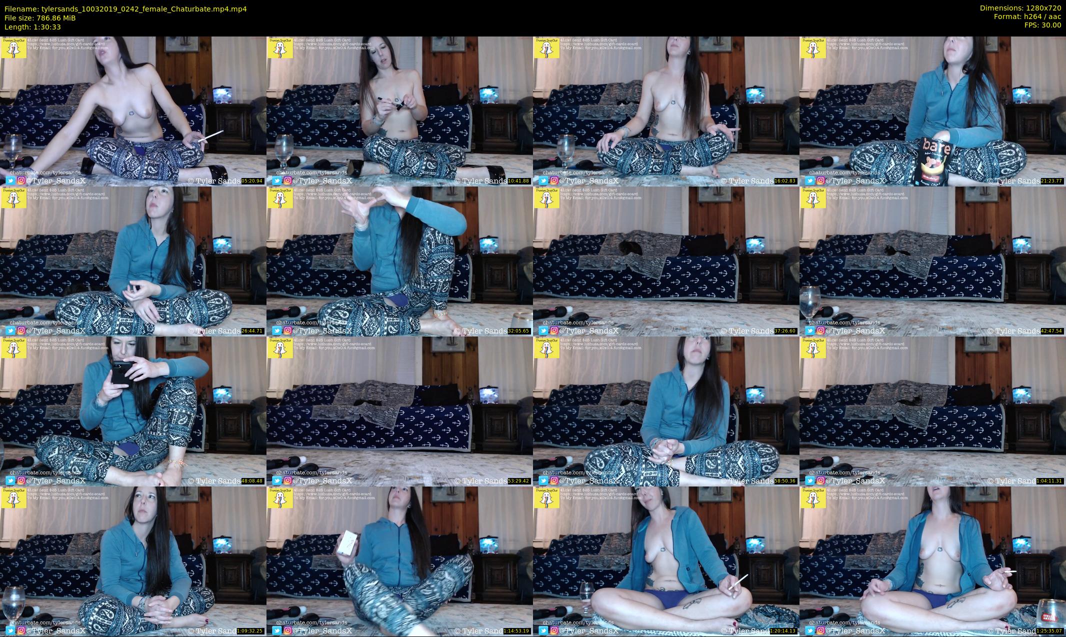 tylersands — 91 minute Chaturbate female cam show recording, 720p, Mar 10, 2019