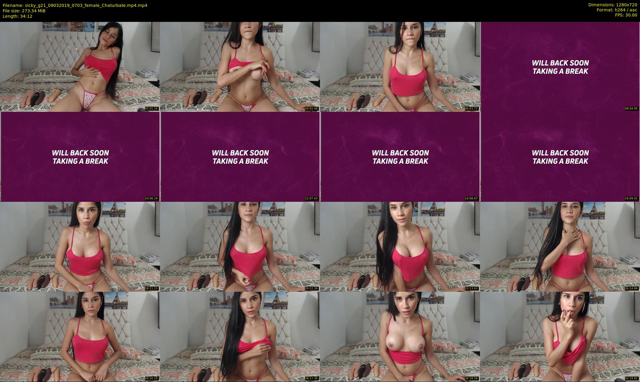 vicky_g21 — 35 minute Chaturbate female cam show recording, 720p, Mar 9, 2019