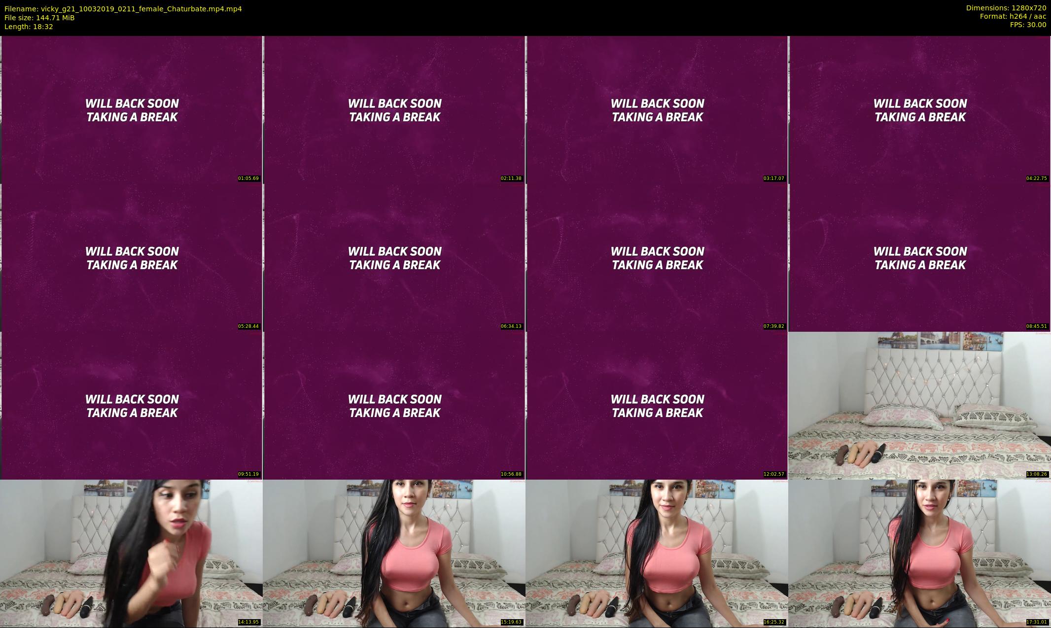 vicky_g21 — 19 minute Chaturbate female cam show recording, 720p, Mar 10, 2019