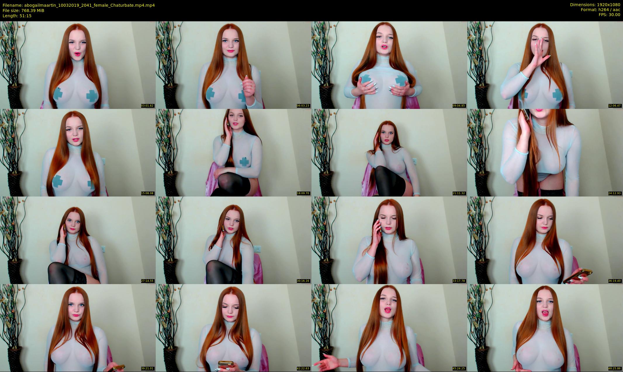 abogailmaartin — 52 minute Chaturbate female cam show recording, 1080p, Mar 10, 2019