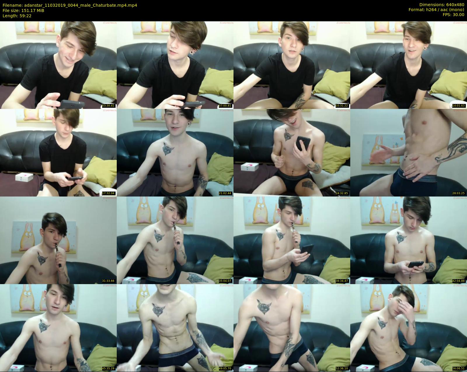 adanstar — 60 minute Chaturbate male cam show recording, 480p, Mar 11, 2019
