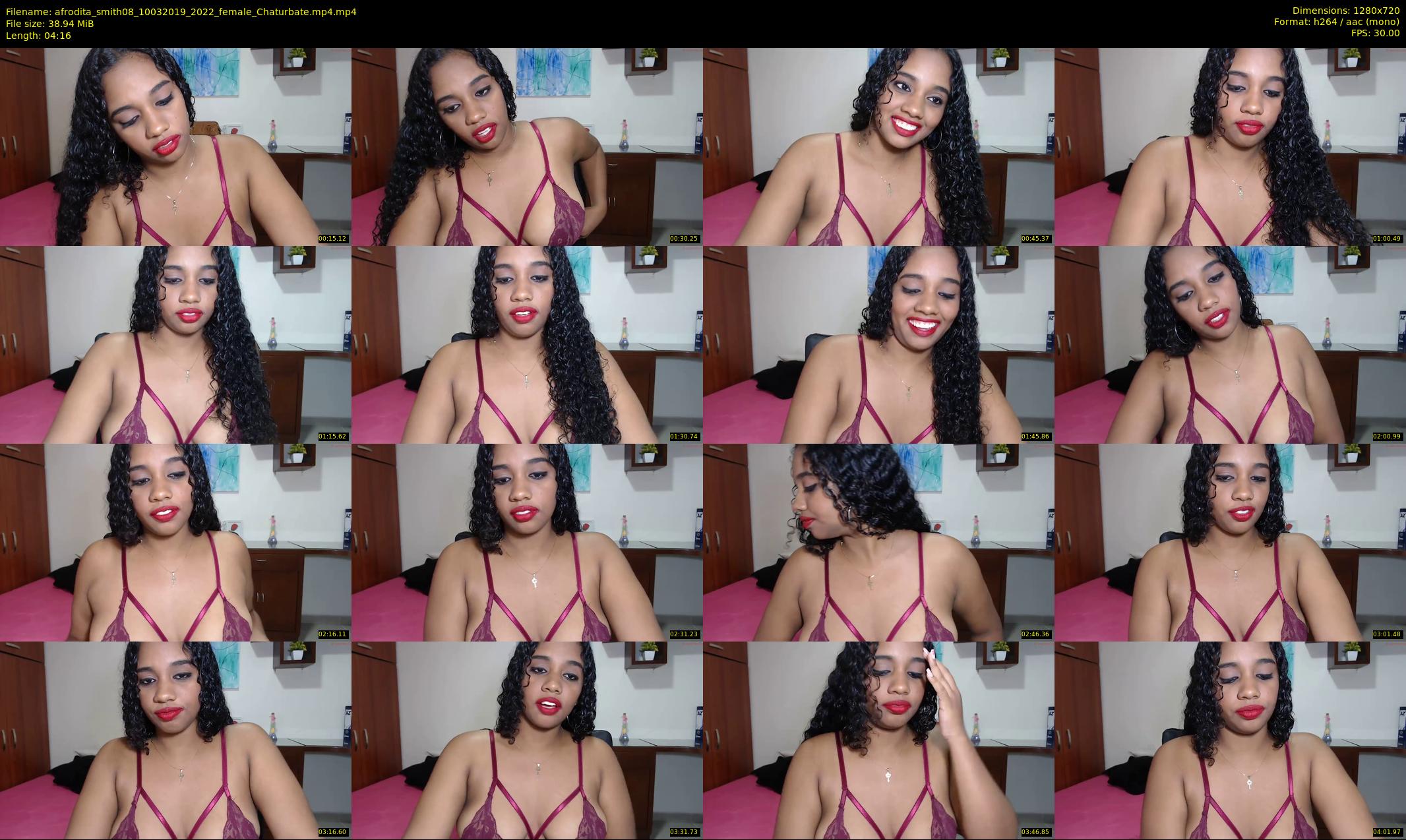 afrodita_smith08 — 5 minute Chaturbate female cam show recording, 720p, Mar 10, 2019