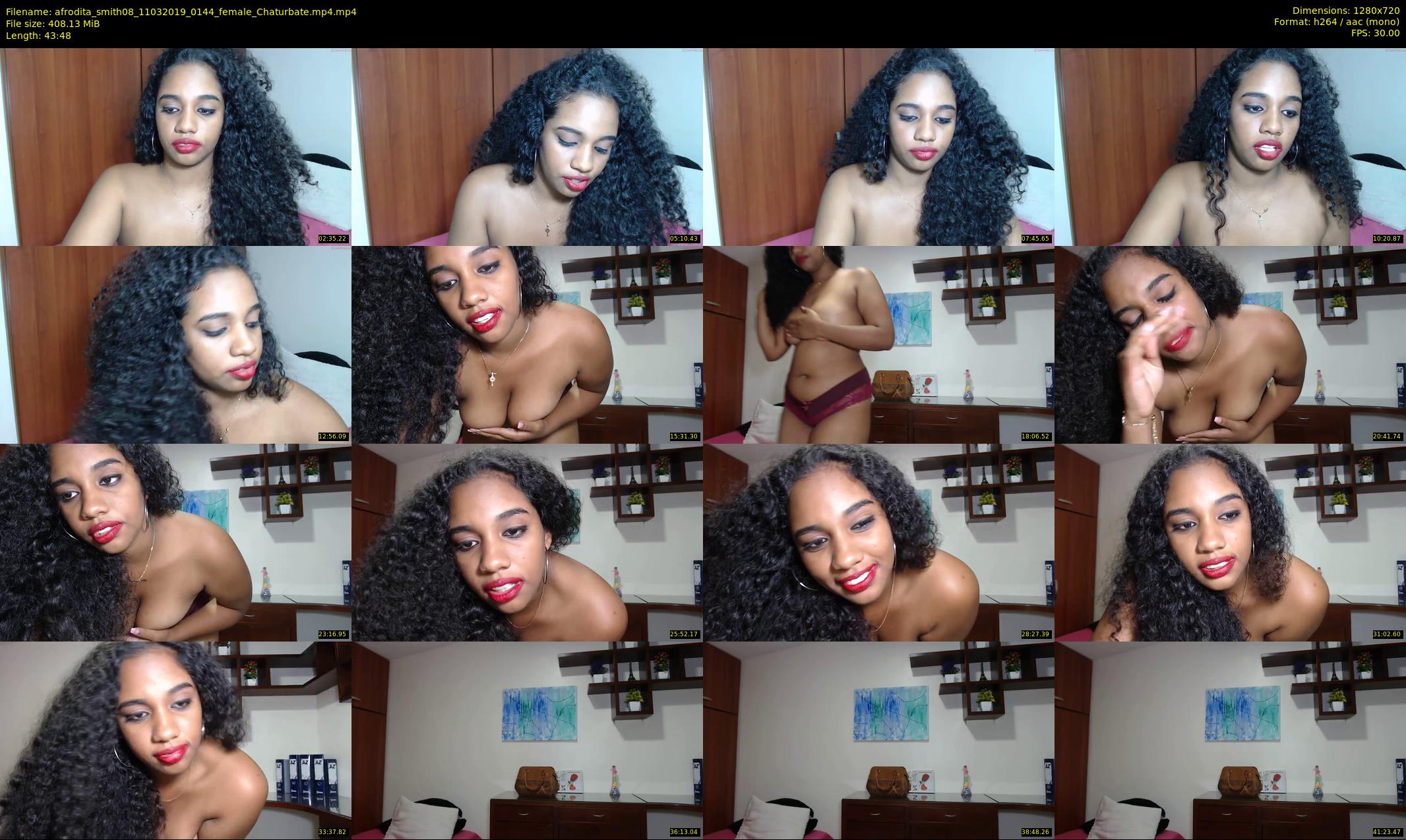 afrodita_smith08 — 44 minute Chaturbate female cam show recording, 720p, Mar 11, 2019