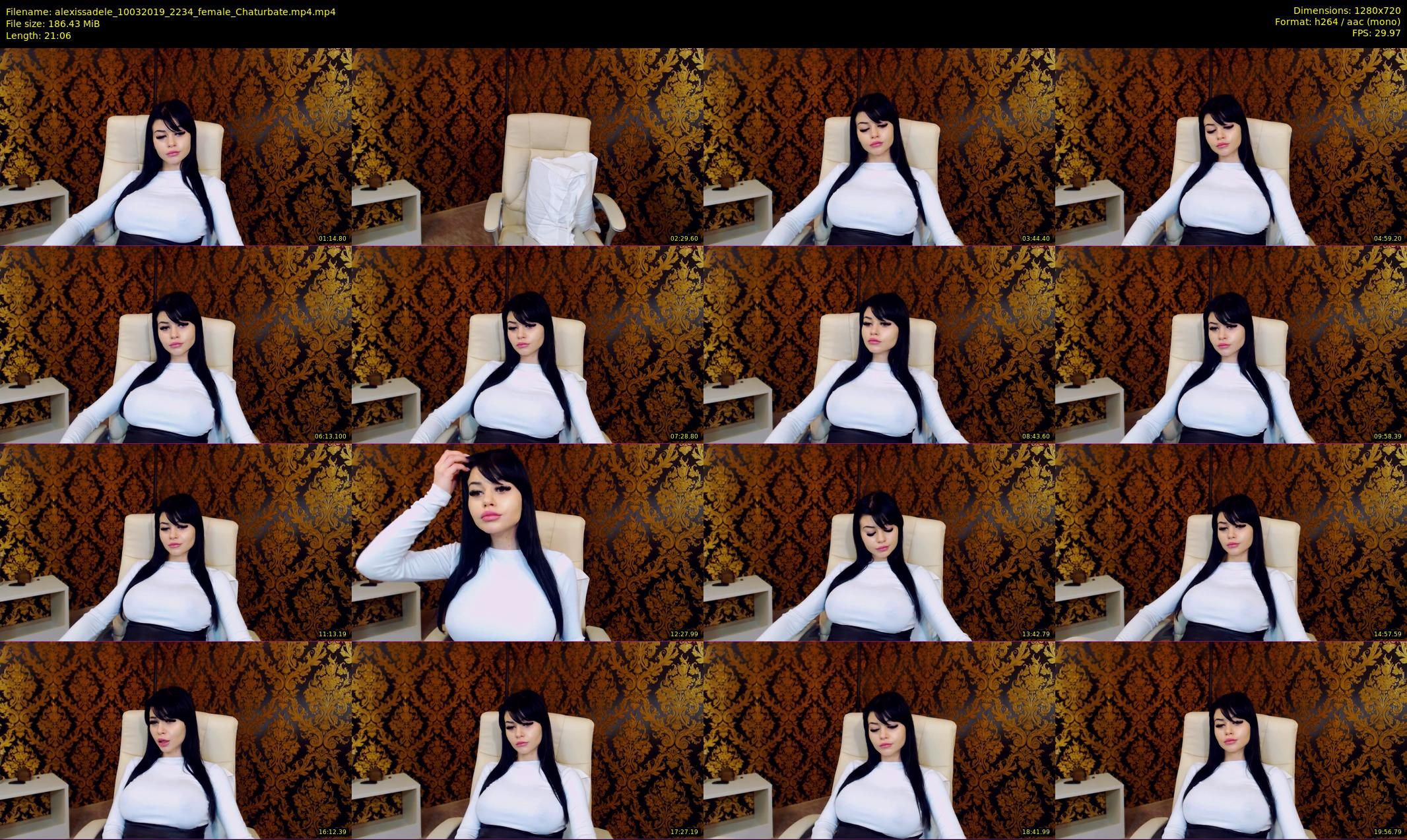 alexissadele — 22 minute Chaturbate female cam show recording, 720p, Mar 10, 2019
