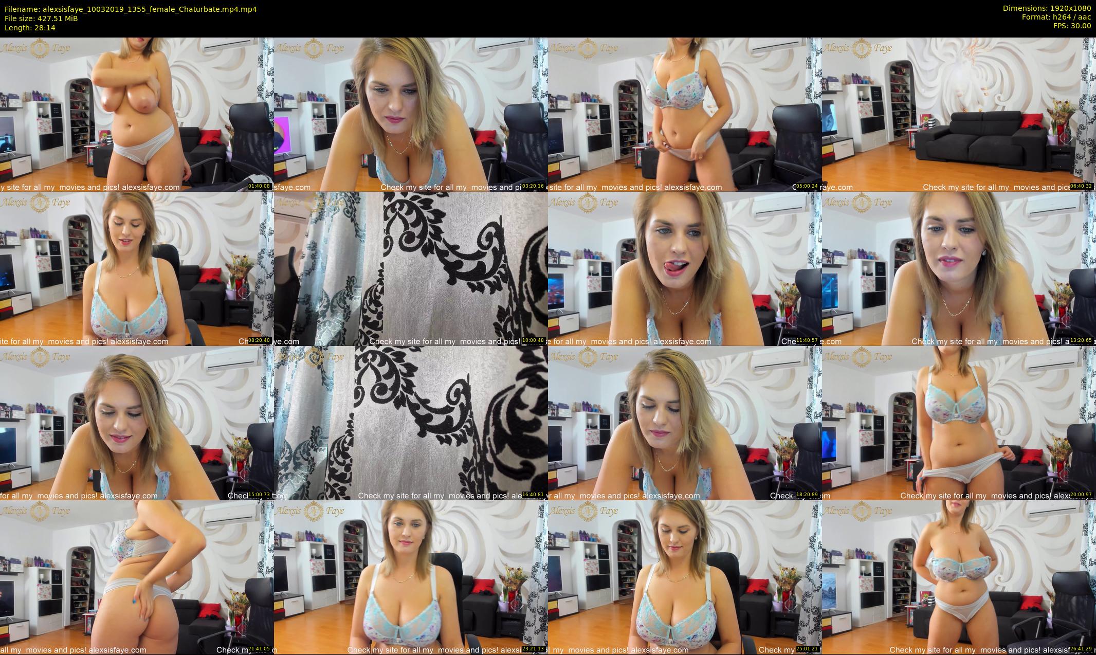 alexsisfaye — 29 minute Chaturbate female cam show recording, 1080p, Mar 10, 2019