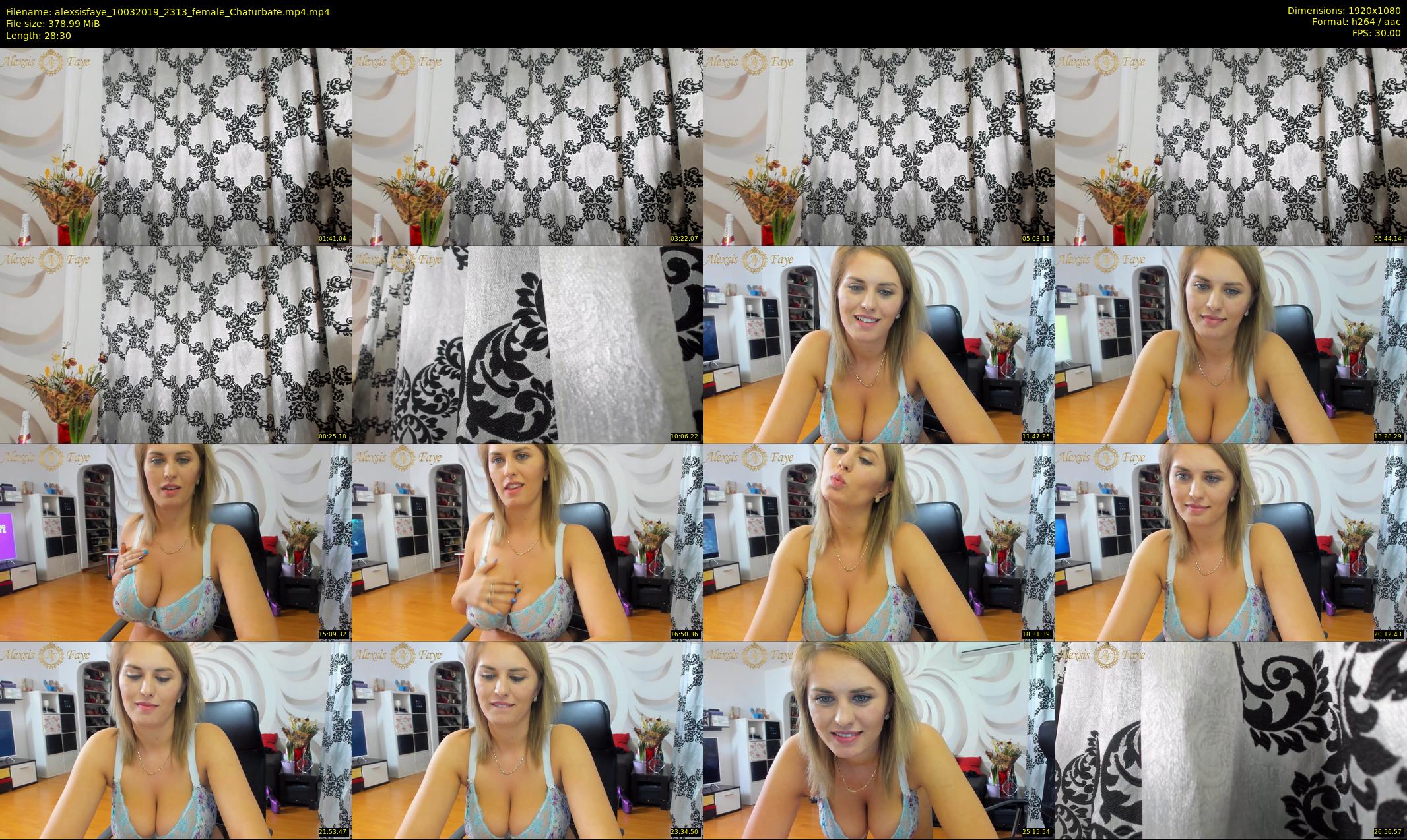 alexsisfaye — 29 minute Chaturbate female cam show recording, 1080p, Mar 10, 2019