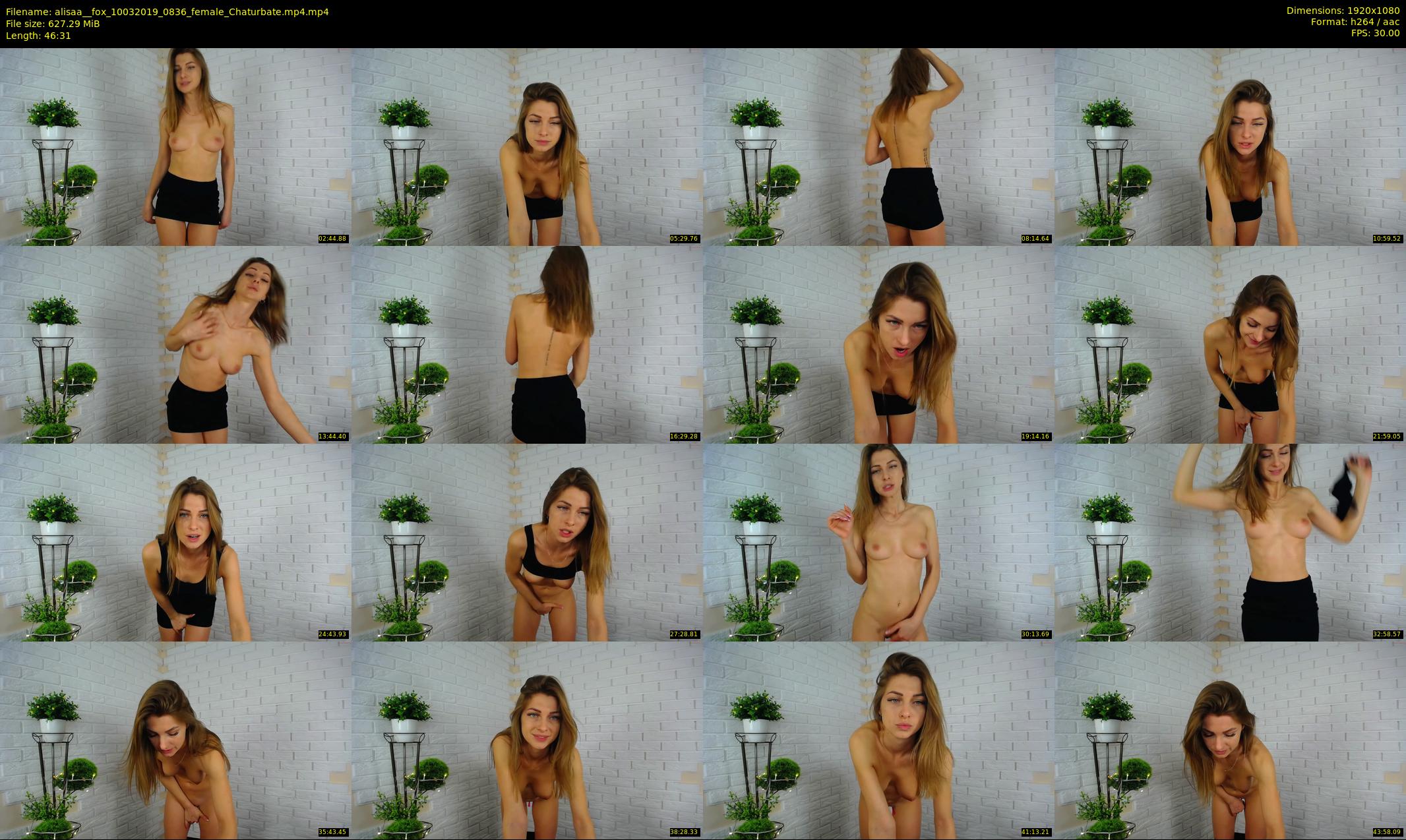 alisaa__fox — 47 minute Chaturbate female cam show recording, 1080p, Mar 10, 2019