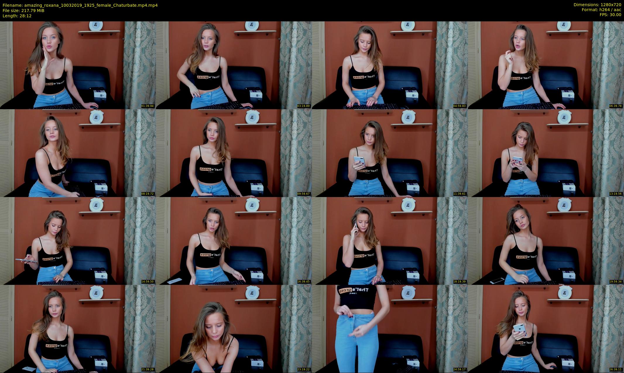 amazing_roxana — 29 minute Chaturbate female cam show recording, 720p, Mar 10, 2019