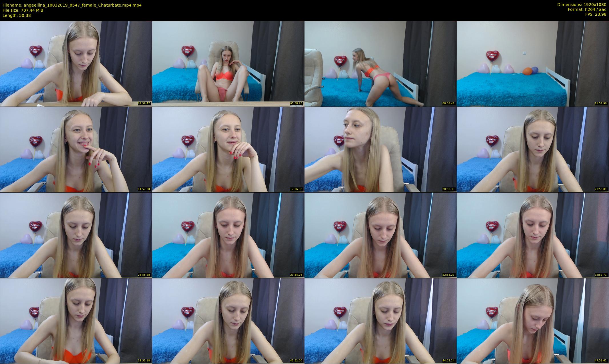 angeellina — 51 minute Chaturbate female cam show recording, 1080p, Mar 10, 2019