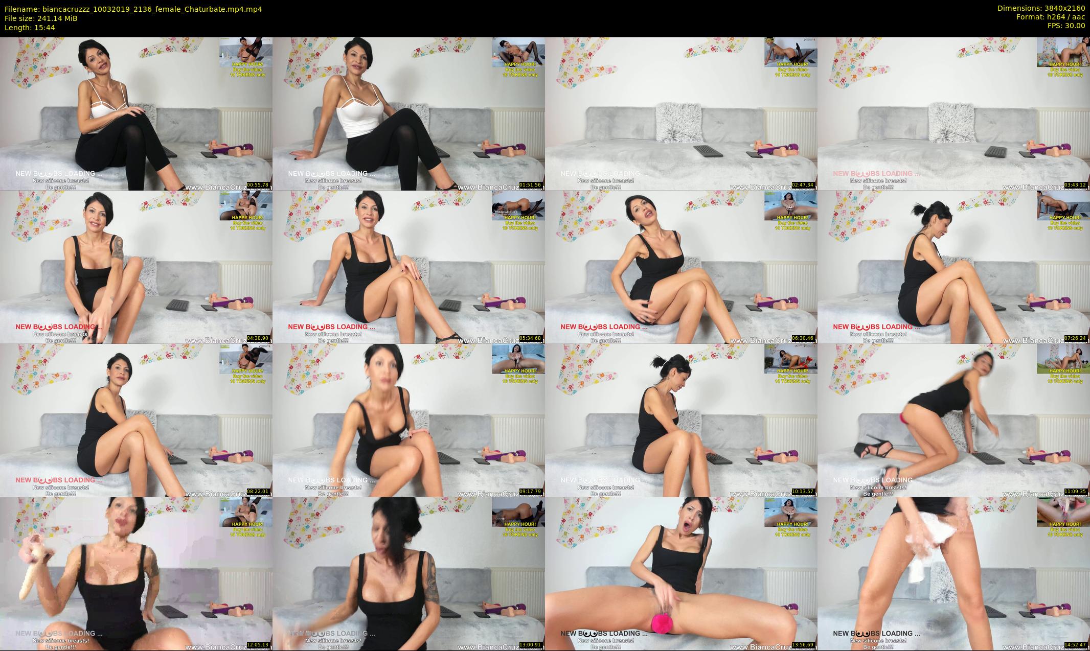 biancacruzzz — 16 minute Chaturbate female cam show recording, 4K, Mar 10, 2019