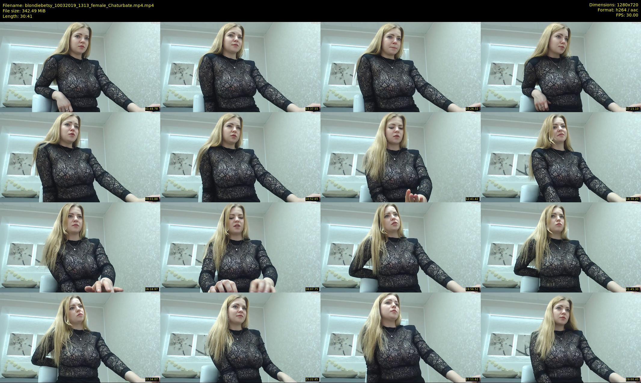 blondiebetsy — 31 minute Chaturbate female cam show recording, 720p, Mar 10, 2019