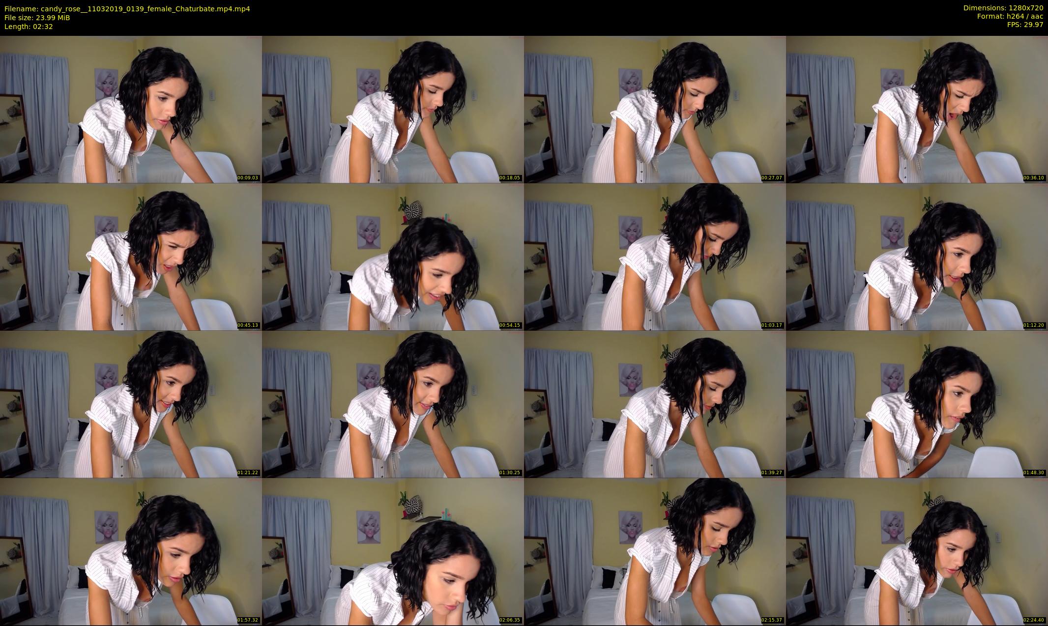 candy_rose_ — 3 minute Chaturbate female cam show recording, 720p, Mar 11, 2019