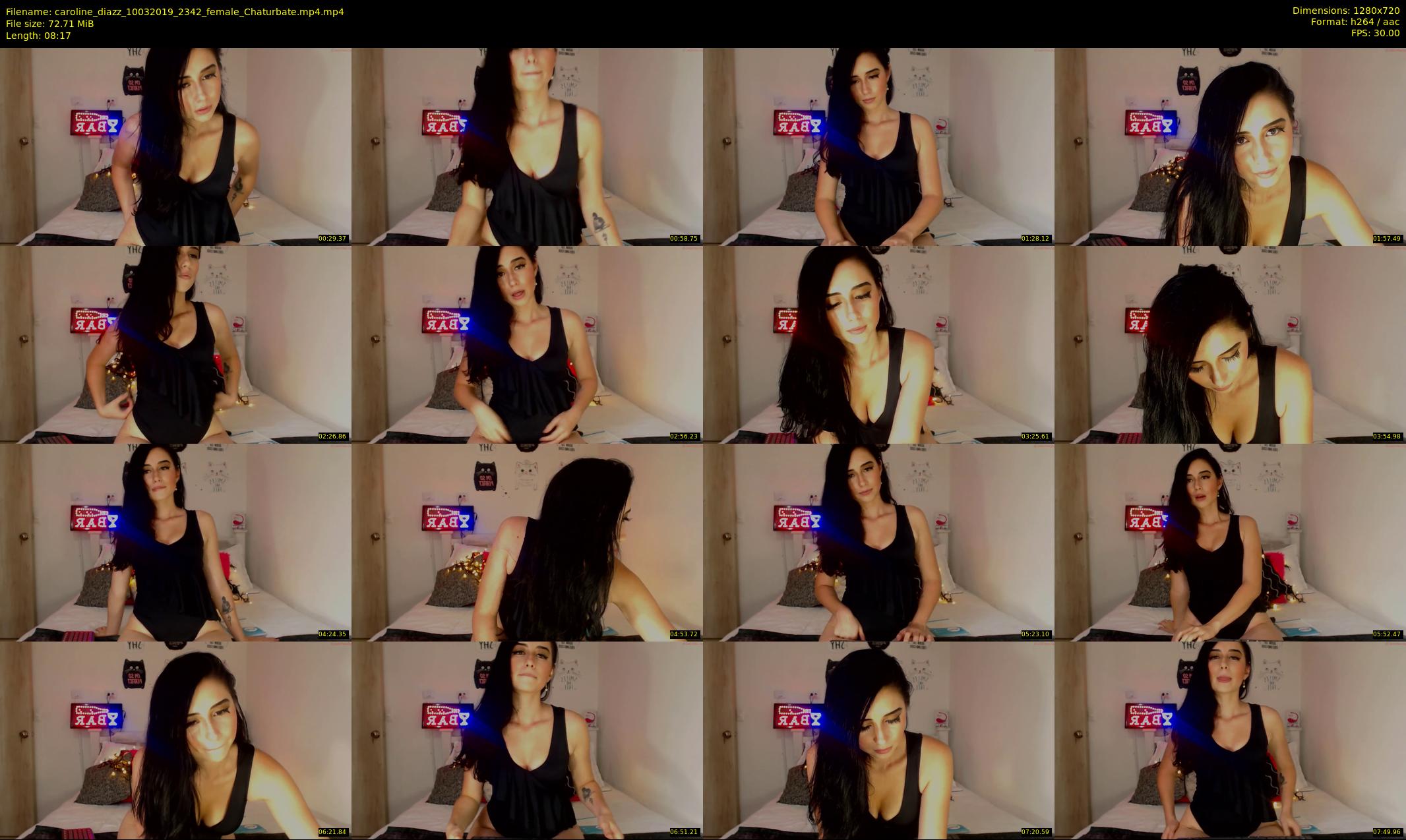 caroline_diazz — 9 minute Chaturbate female cam show recording, 720p, Mar 10, 2019