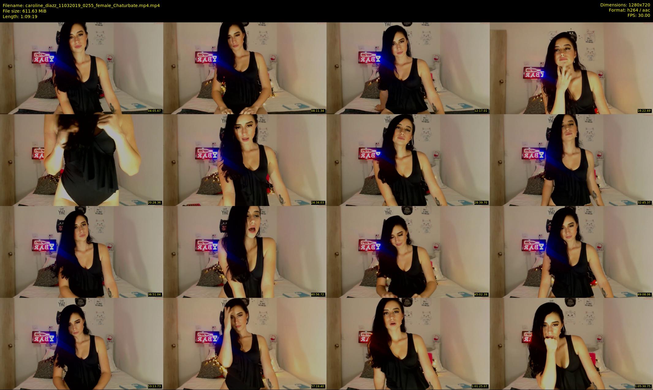 caroline_diazz — 70 minute Chaturbate female cam show recording, 720p, Mar 11, 2019