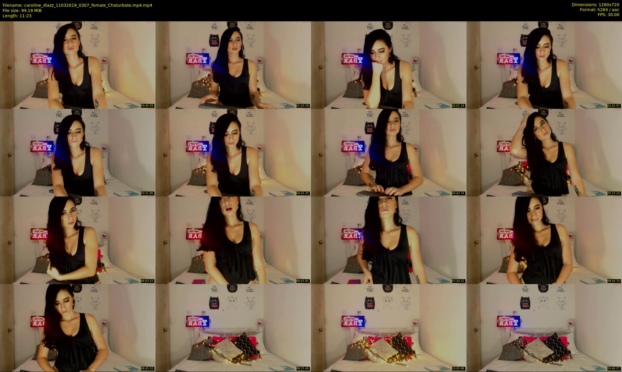 caroline_diazz — 12 minute Chaturbate female cam show recording, 720p, Mar 11, 2019