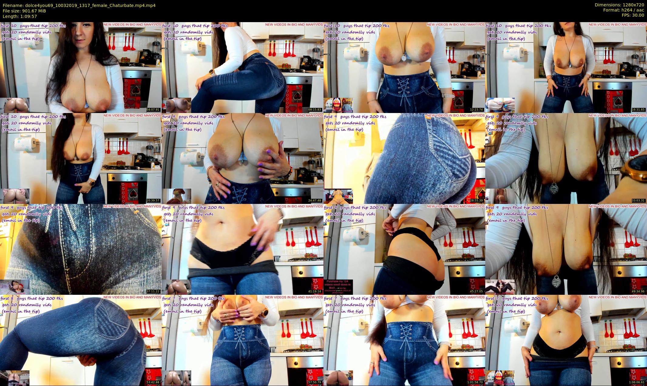 dolce4you69 — 70 minute Chaturbate female cam show recording, 720p, Mar 10, 2019