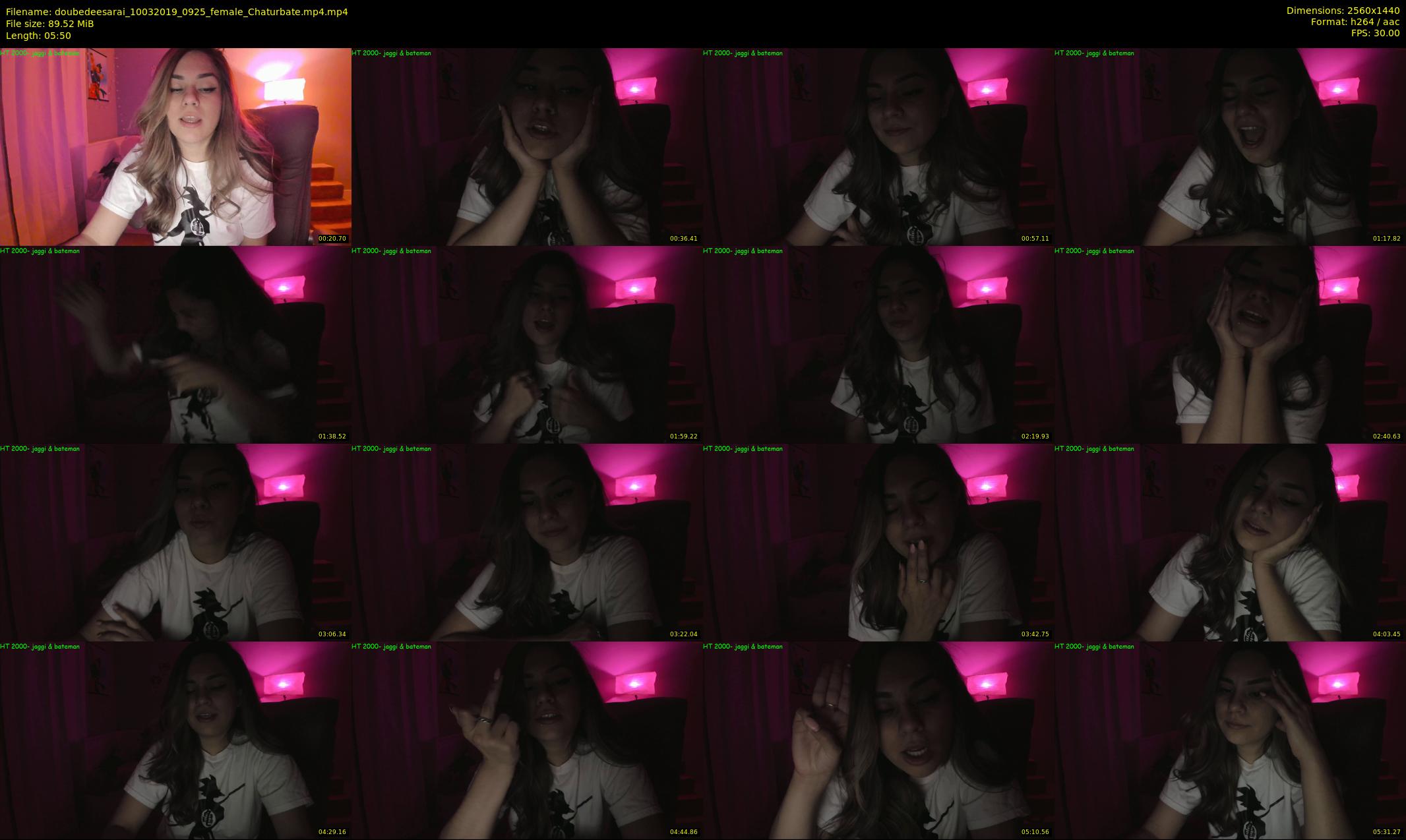 doubedeesarai — 6 minute Chaturbate female cam show recording, 1080p, Mar 10, 2019