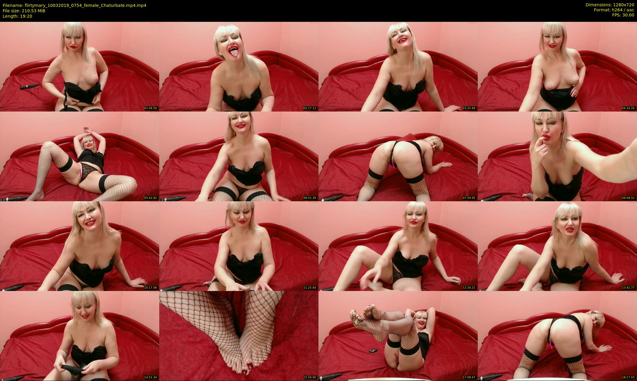 flirtymary — 20 minute Chaturbate female cam show recording, 720p, Mar 10, 2019