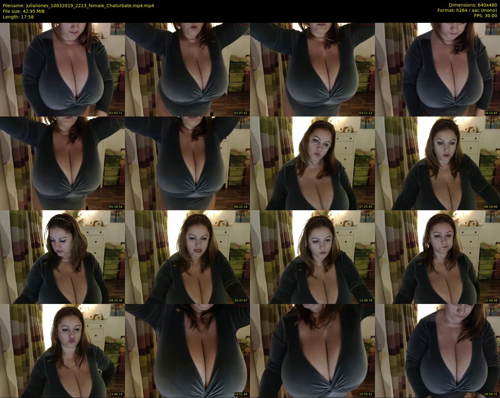 julialiones — 18 minute Chaturbate female cam show recording, 480p, Mar 10, 2019