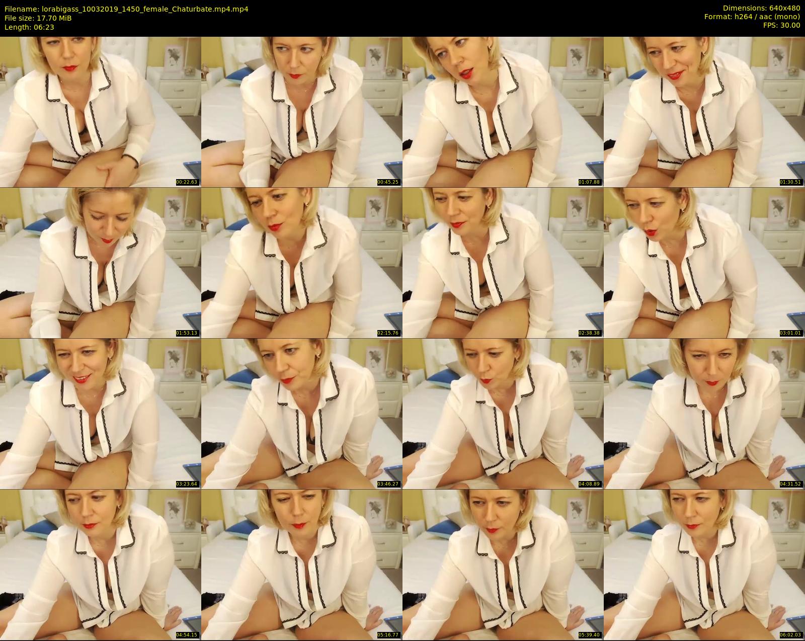 lorabigass — 7 minute Chaturbate female cam show recording, 480p, Mar 10, 2019