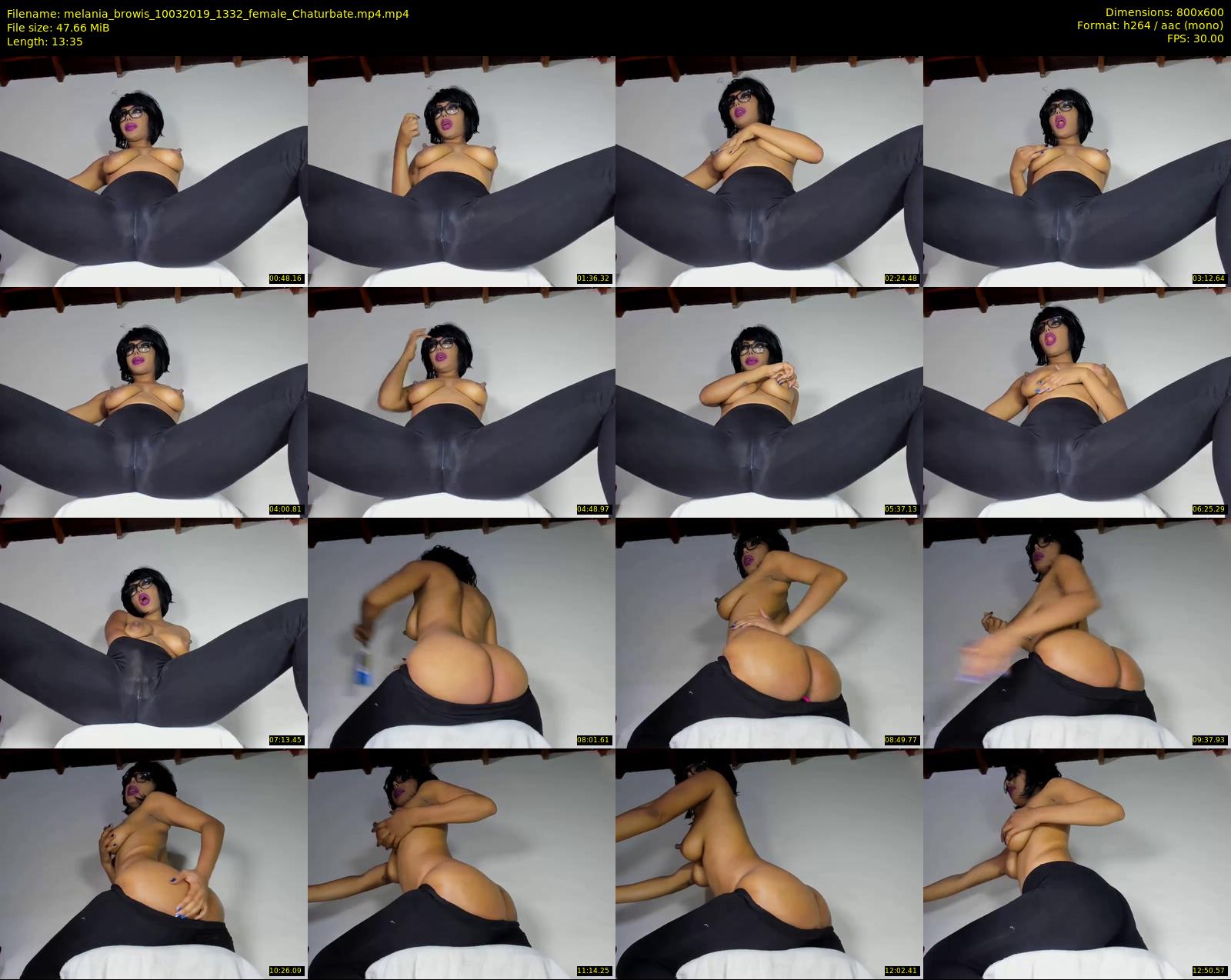 melania_browis — 14 minute Chaturbate female cam show recording, 480p, Mar 10, 2019