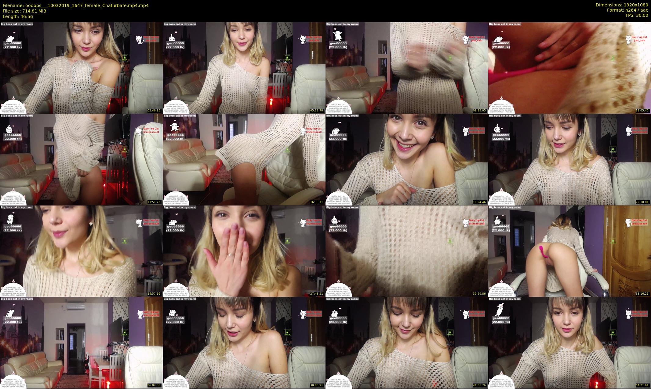 oooops__ — 47 minute Chaturbate female cam show recording, 1080p, Mar 10, 2019