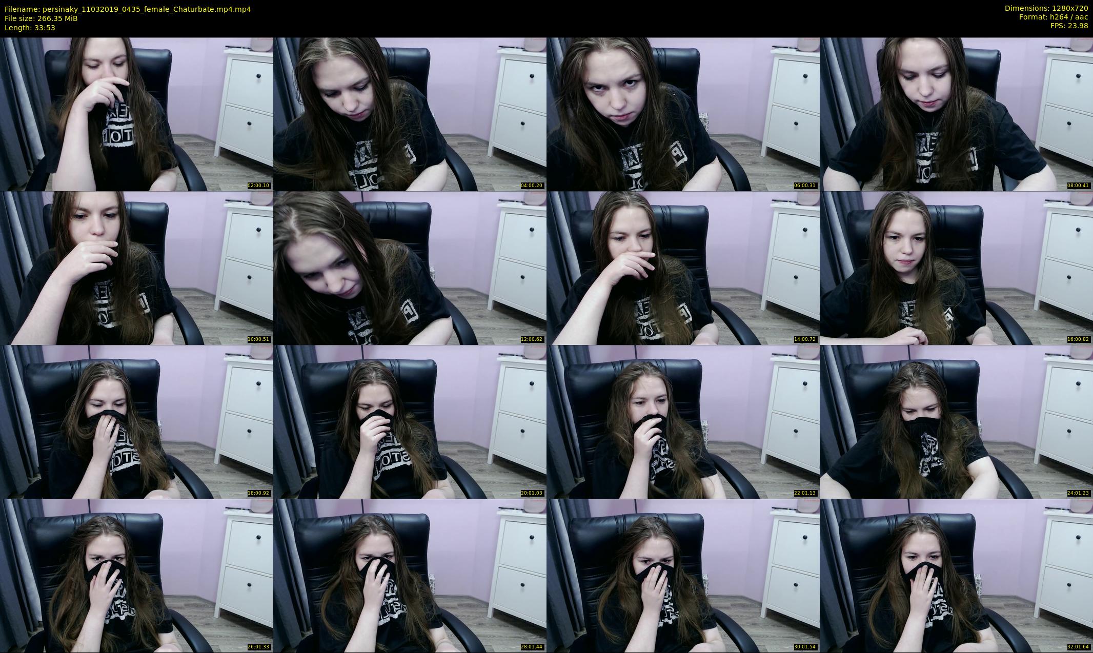 persinaky — 34 minute Chaturbate female cam show recording, 720p, Mar 11, 2019