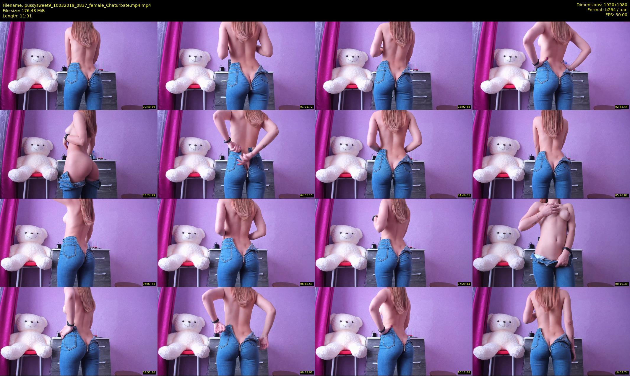 pussysweet9 — 12 minute Chaturbate female cam show recording, 1080p, Mar 10, 2019