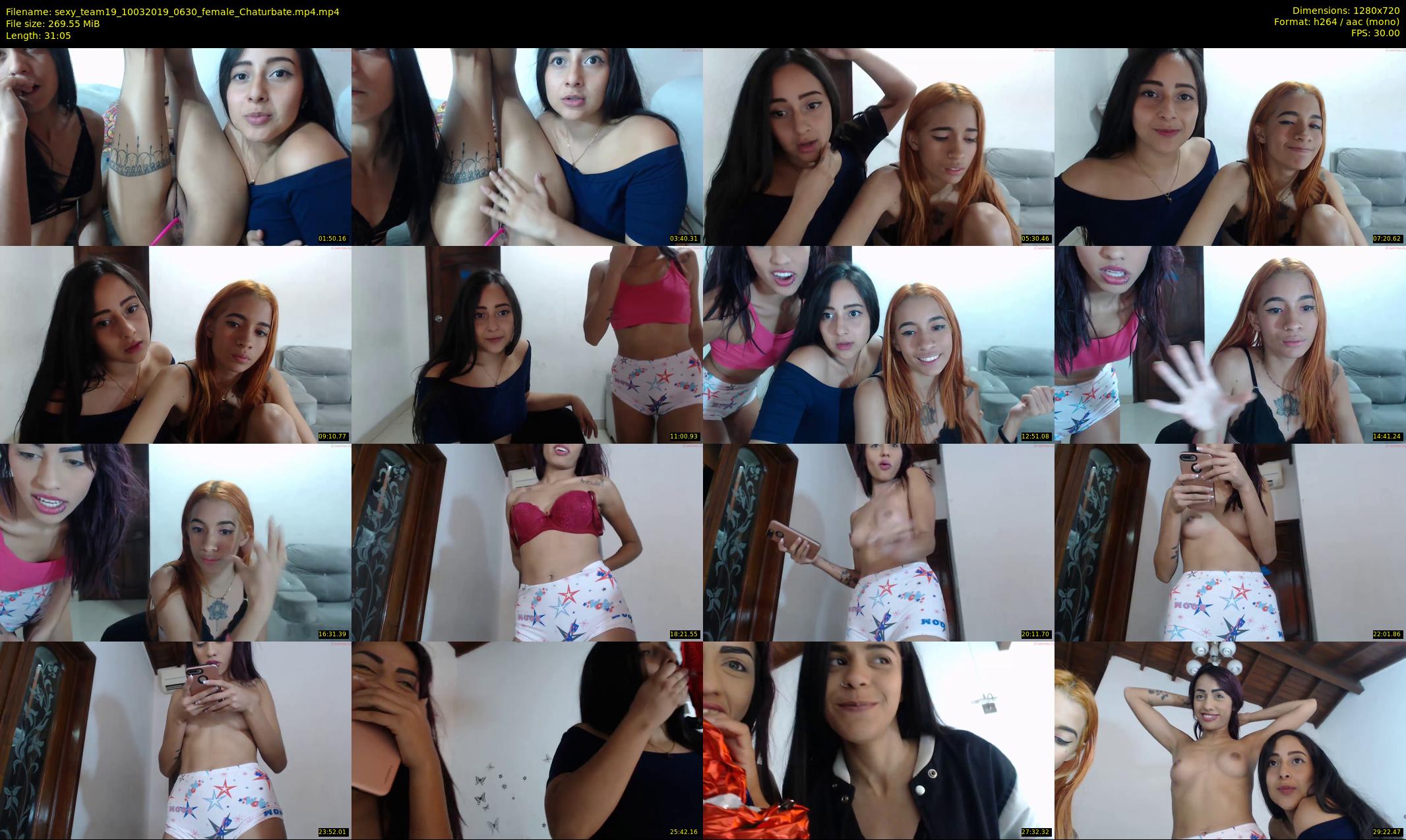 sexy_team19 — 32 minute Chaturbate female cam show recording, 720p, Mar 10, 2019