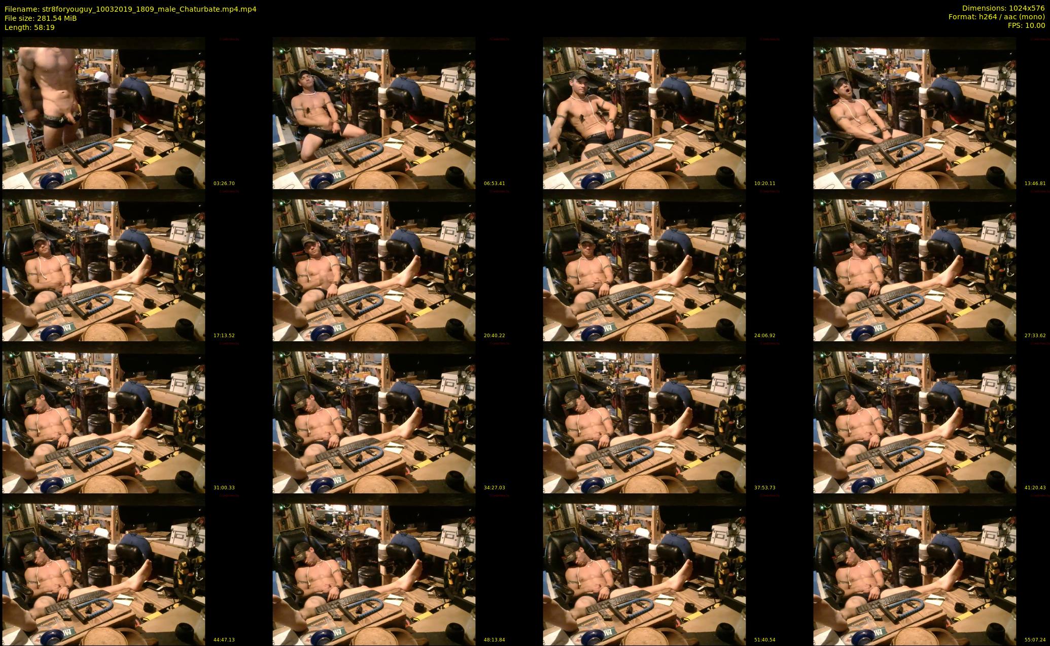 str8foryouguy — 59 minute Chaturbate male cam show recording, 480p, Mar 10, 2019