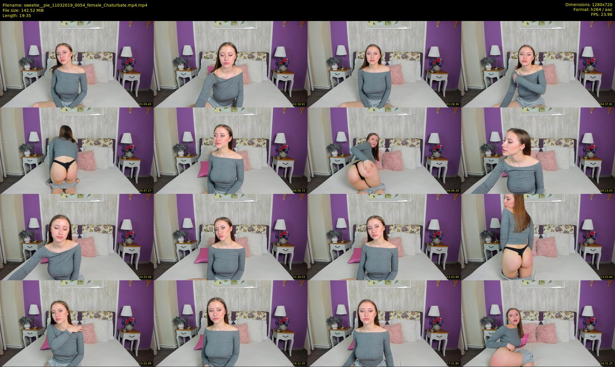 sweetie__pie — 20 minute Chaturbate female cam show recording, 720p, Mar 11, 2019