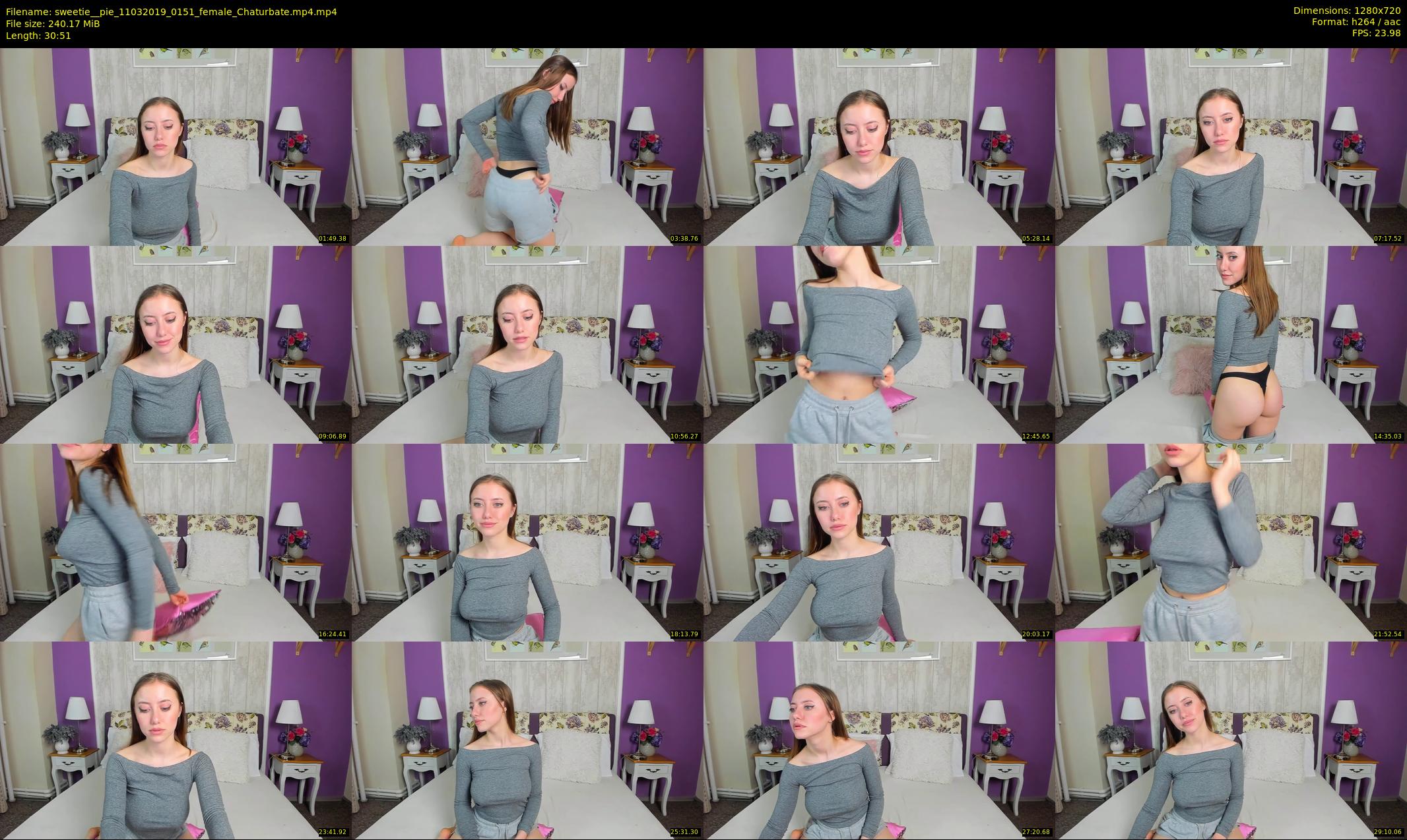 sweetie__pie — 31 minute Chaturbate female cam show recording, 720p, Mar 11, 2019