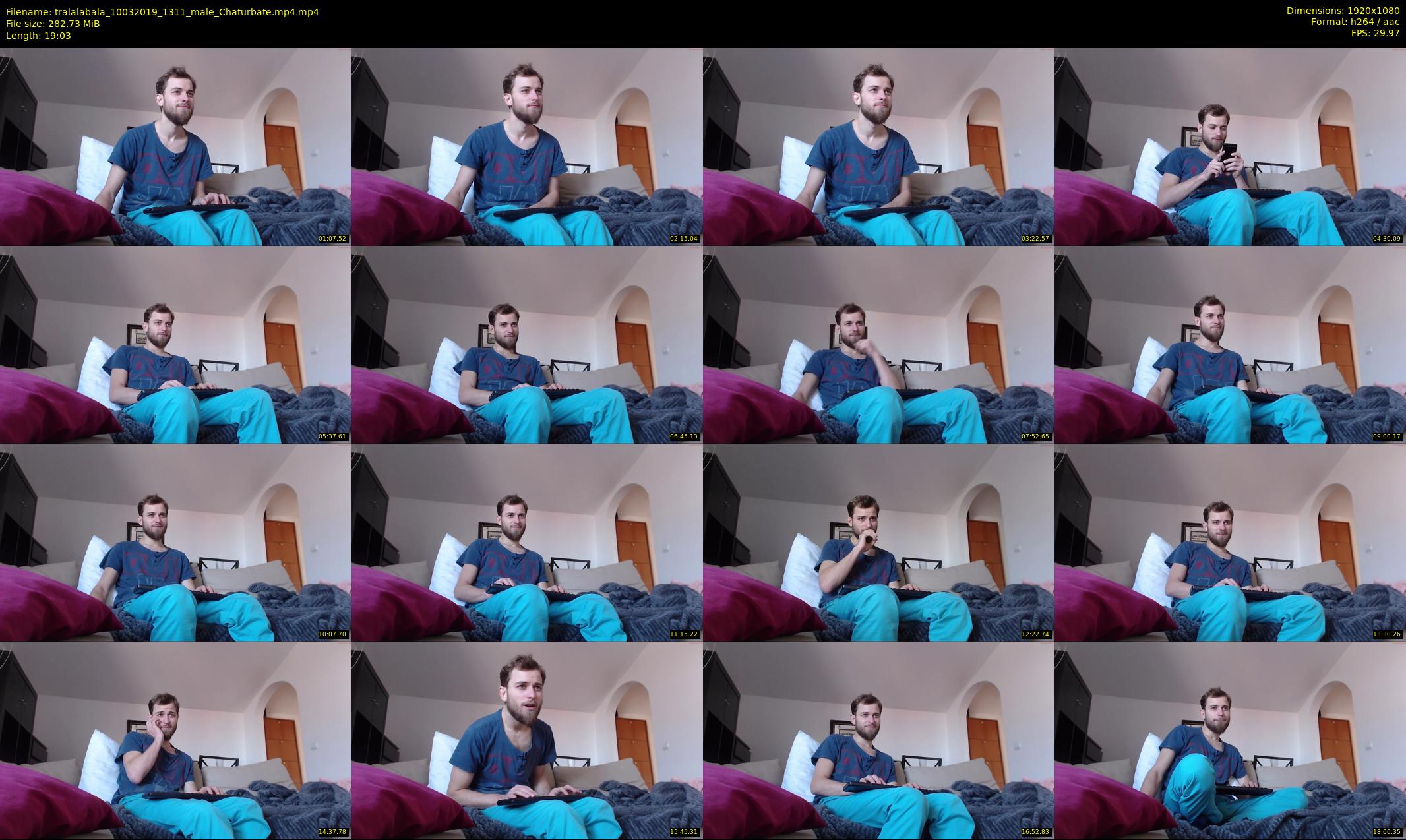 tralalabala — 20 minute Chaturbate male cam show recording, 1080p, Mar 10, 2019