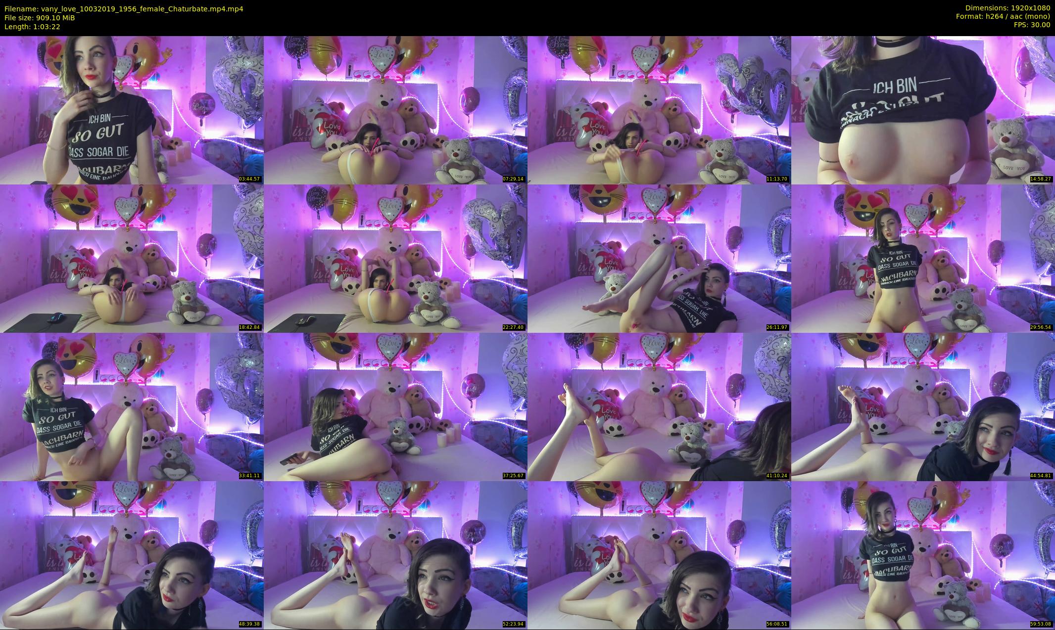 vany_love — 64 minute Chaturbate female cam show recording, 1080p, Mar 10, 2019