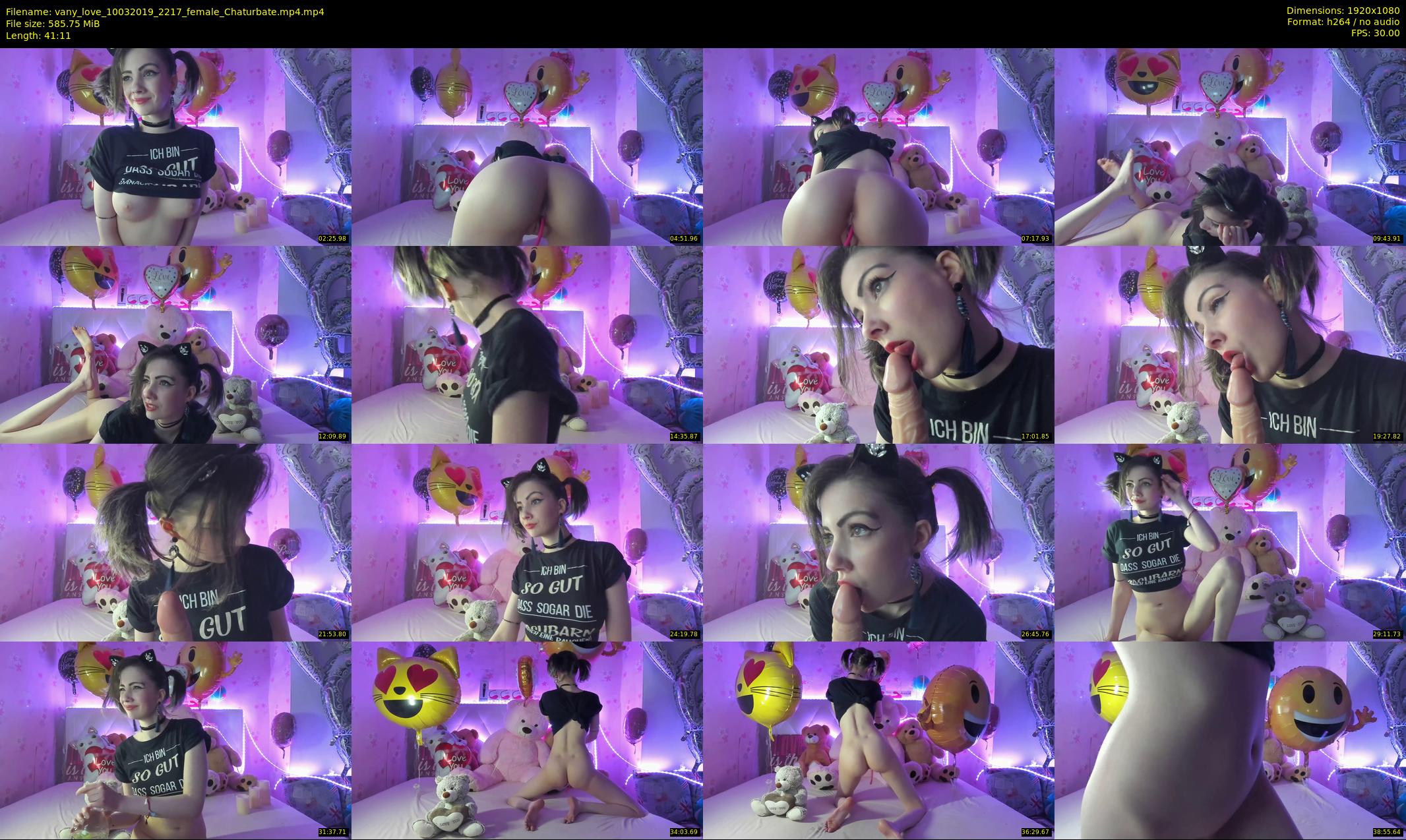 vany_love — 42 minute Chaturbate female cam show recording, 1080p, Mar 10, 2019