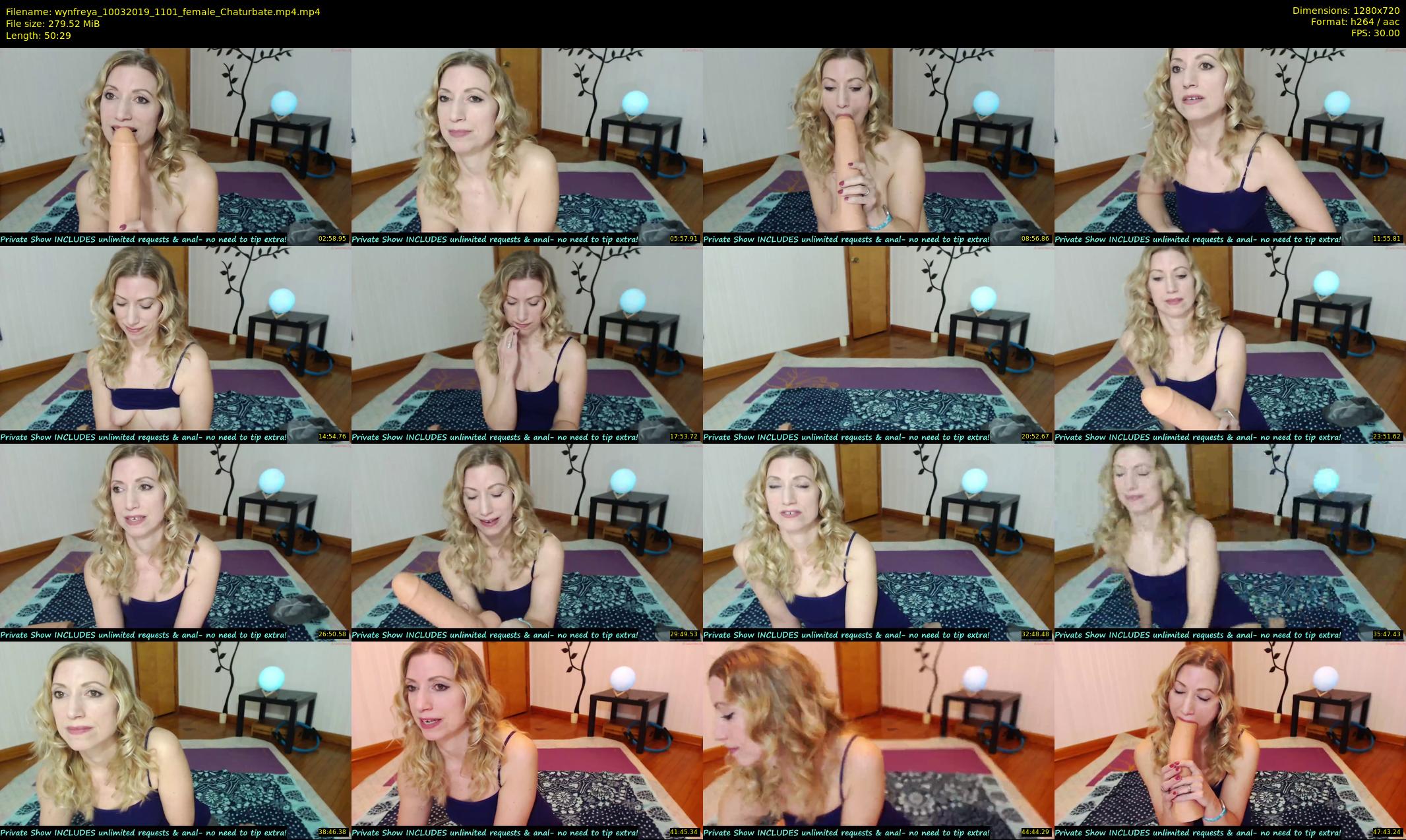wynfreya — 51 minute Chaturbate female cam show recording, 720p, Mar 10, 2019