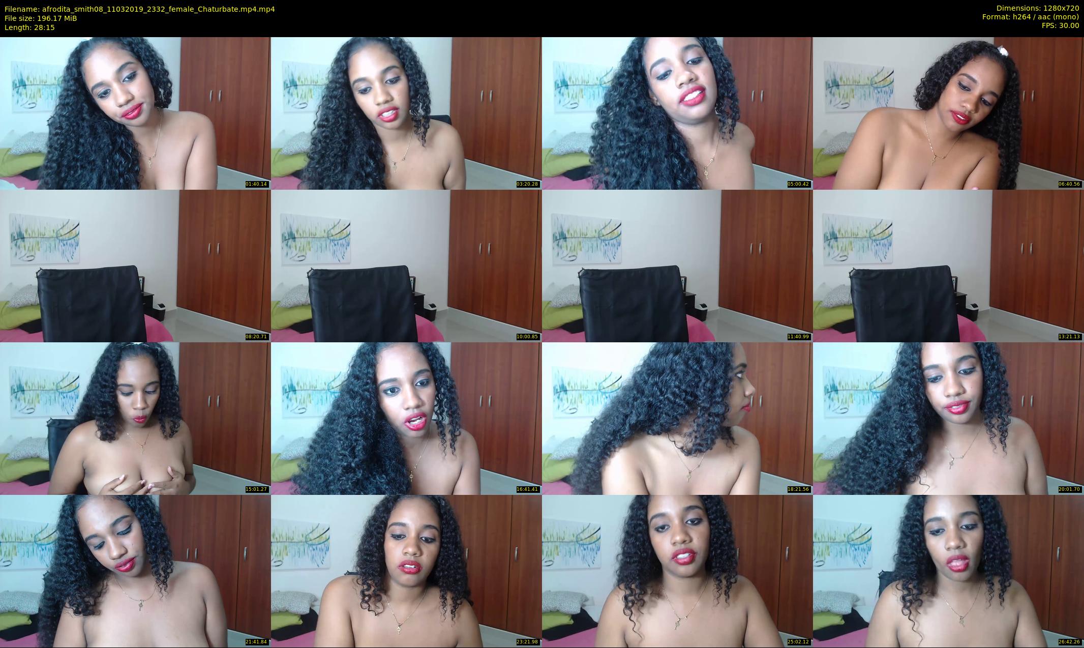 afrodita_smith08 — 29 minute Chaturbate female cam show recording, 720p, Mar 11, 2019