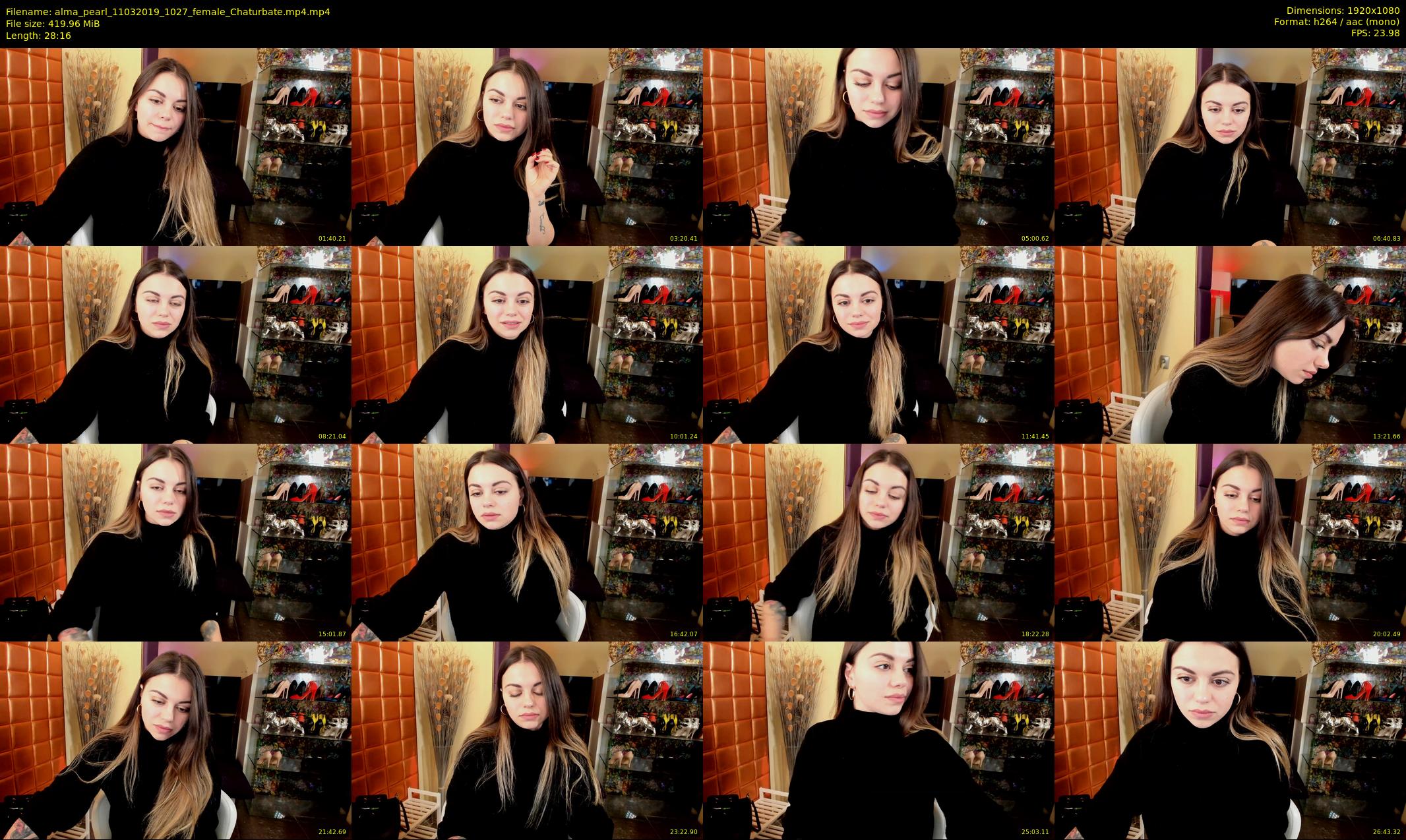 alma_pearl — 29 minute Chaturbate female cam show recording, 1080p, Mar 11, 2019