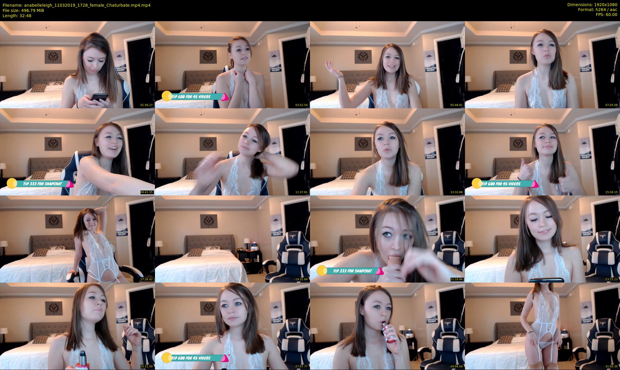 anabelleleigh — 33 minute Chaturbate female cam show recording, 1080p, Mar 11, 2019