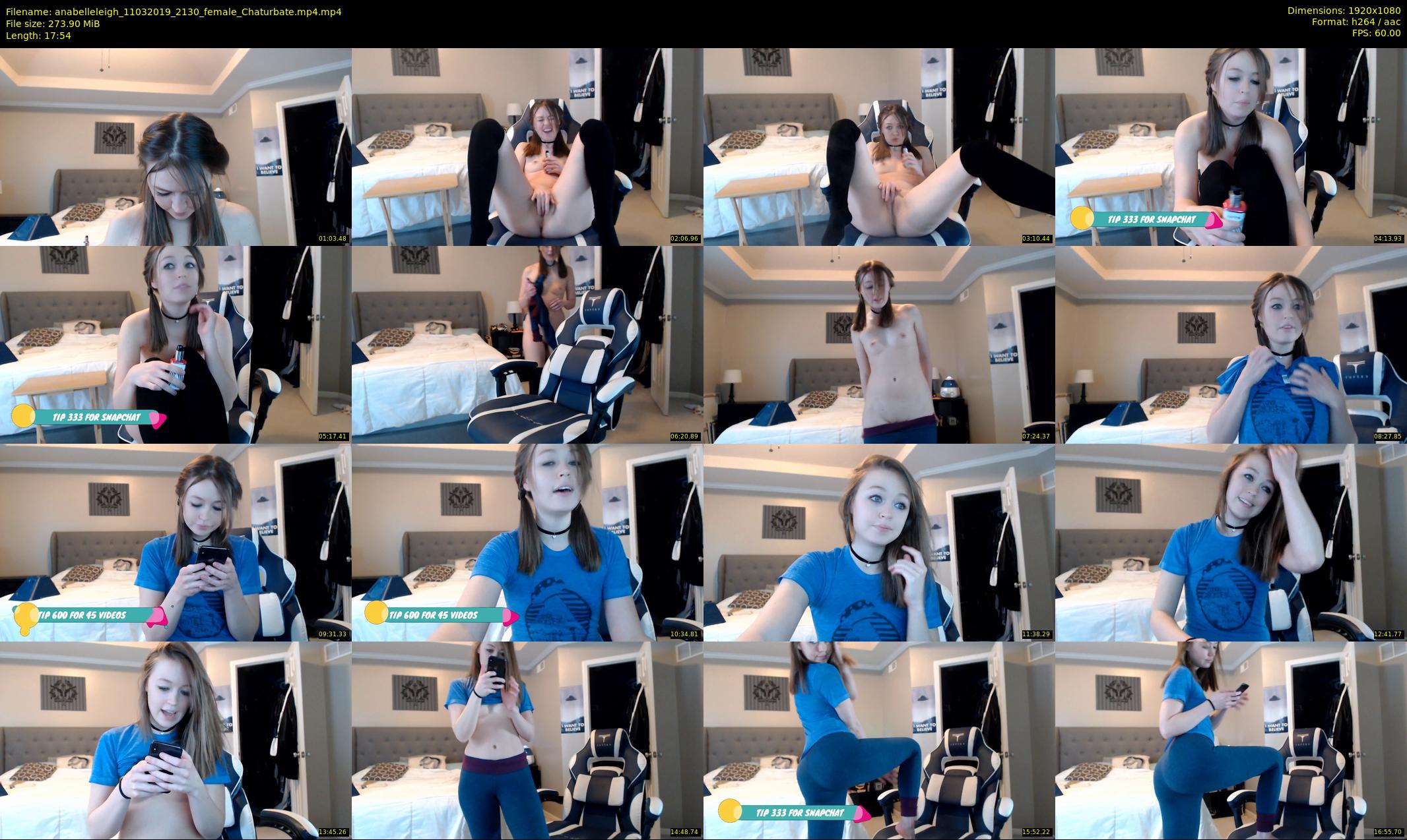anabelleleigh — 18 minute Chaturbate female cam show recording, 1080p, Mar 11, 2019