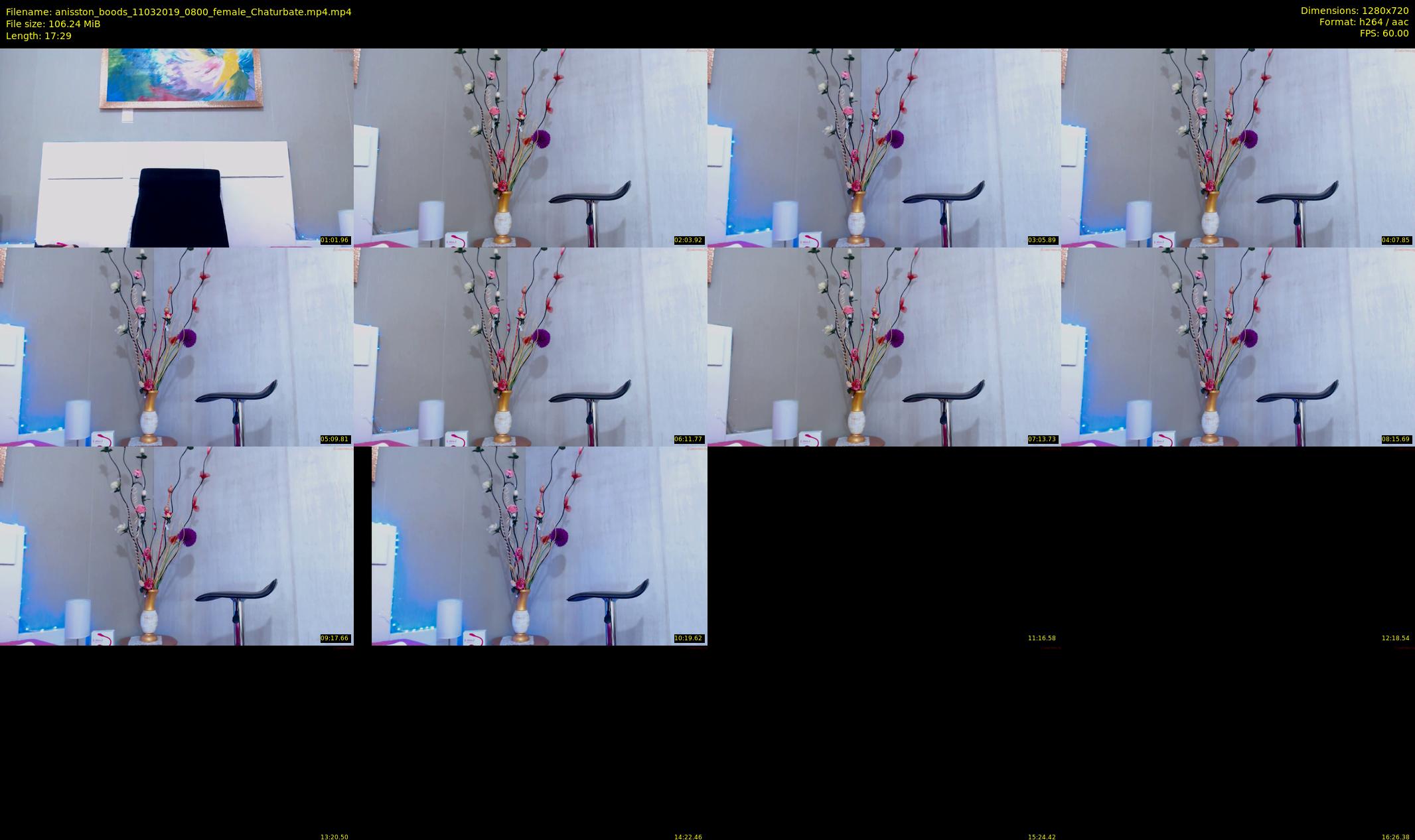 anisston_boods — 18 minute Chaturbate female cam show recording, 720p, Mar 11, 2019