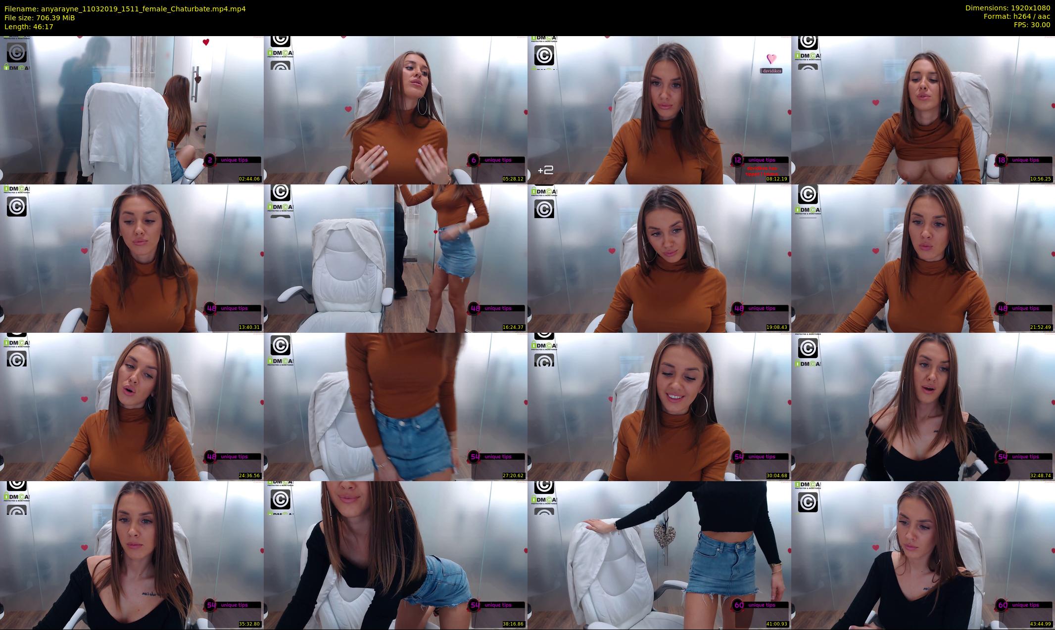 anyarayne — 47 minute Chaturbate female cam show recording, 1080p, Mar 11, 2019