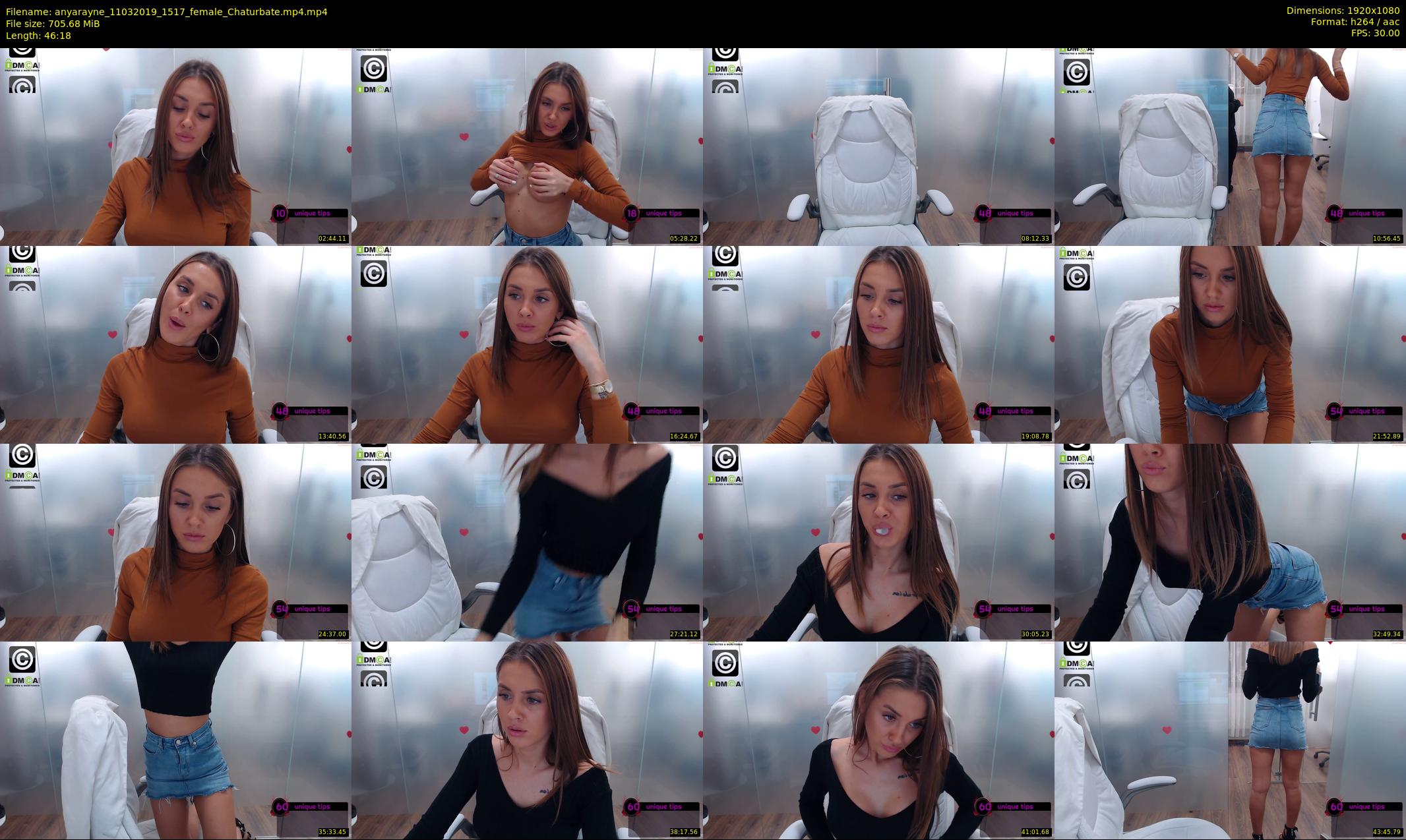 anyarayne — 47 minute Chaturbate female cam show recording, 1080p, Mar 11, 2019