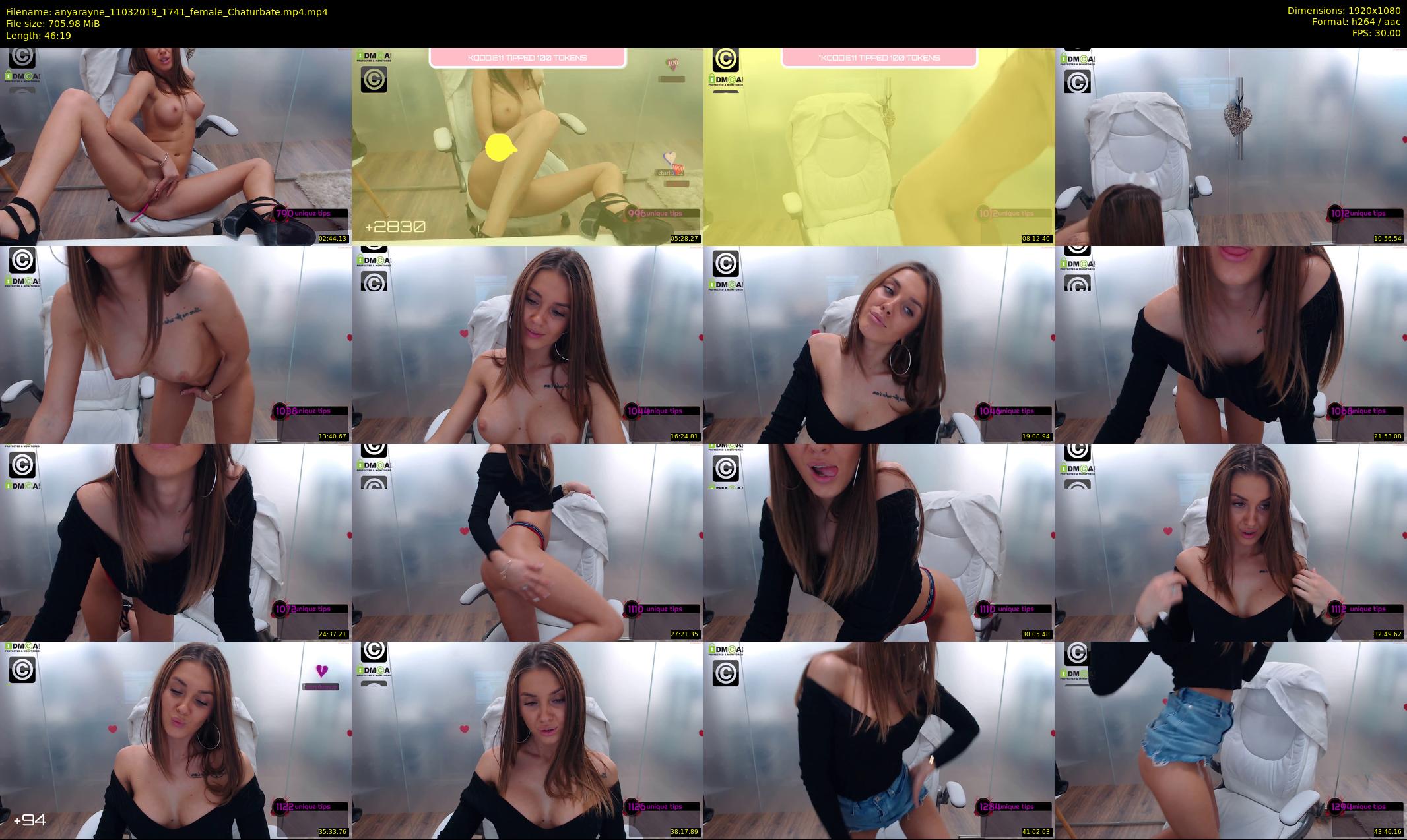 anyarayne — 47 minute Chaturbate female cam show recording, 1080p, Mar 11, 2019
